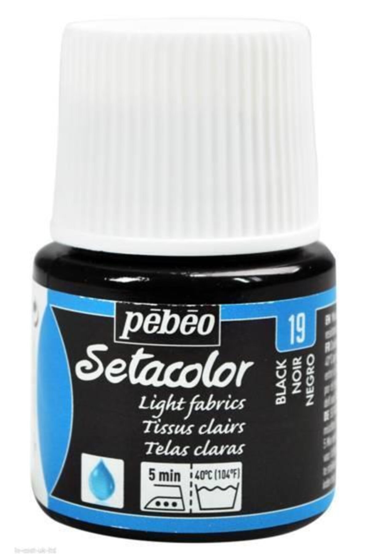 Pebeo Setacolor Kumaş Boya Transparan 45ml Şişe Laque Noire