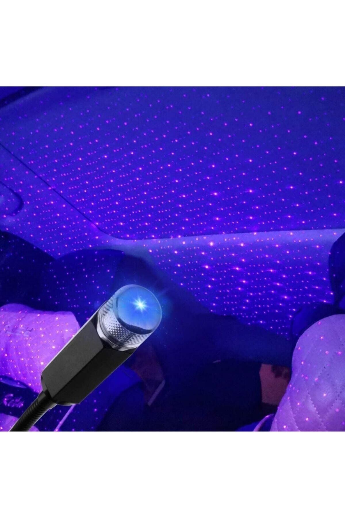 Mbois Mavi Ayak Altı Tavan Led Araç Içi Aydınlatma Oto Araba Iç Disko Ayarlanabilir Usb Lamba Işık