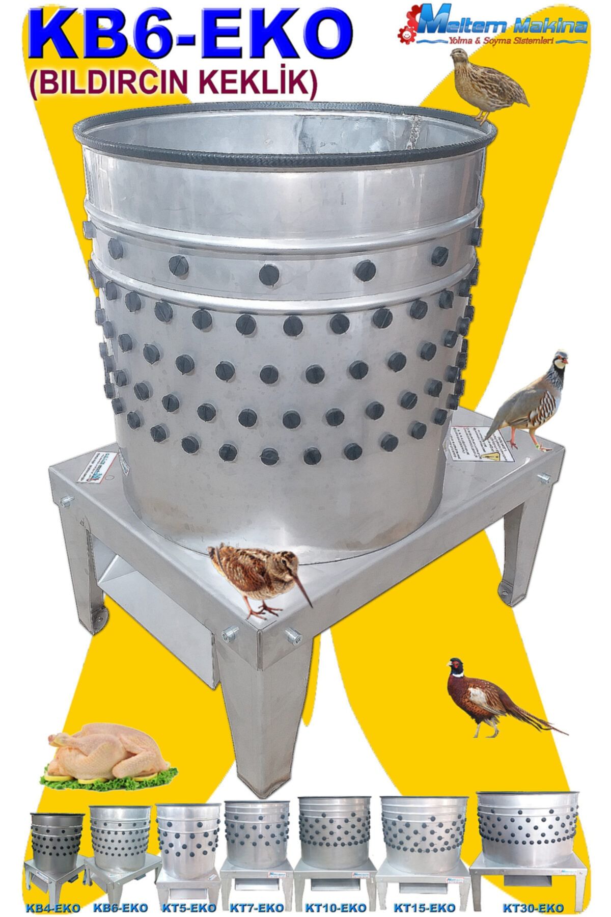Meltem Kb-6 Eko Bıldırcın Yolma Makinesi