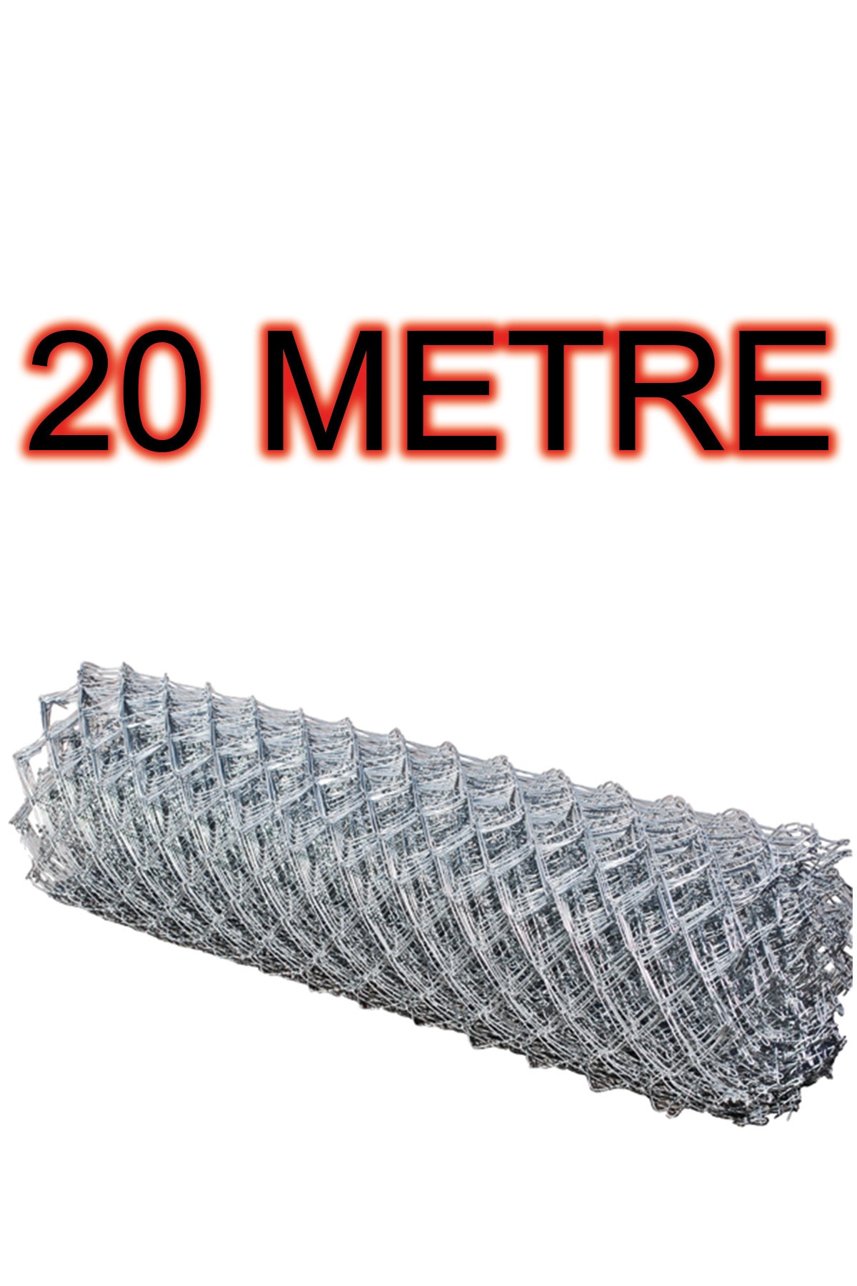 BKN Tel Örgü 2mm Kalınlık - 7*7 Göz - (1.2M*20M) Helezon Tel Örgü Bahçe Teli Çit Teli Galvanizli Tel Örgü