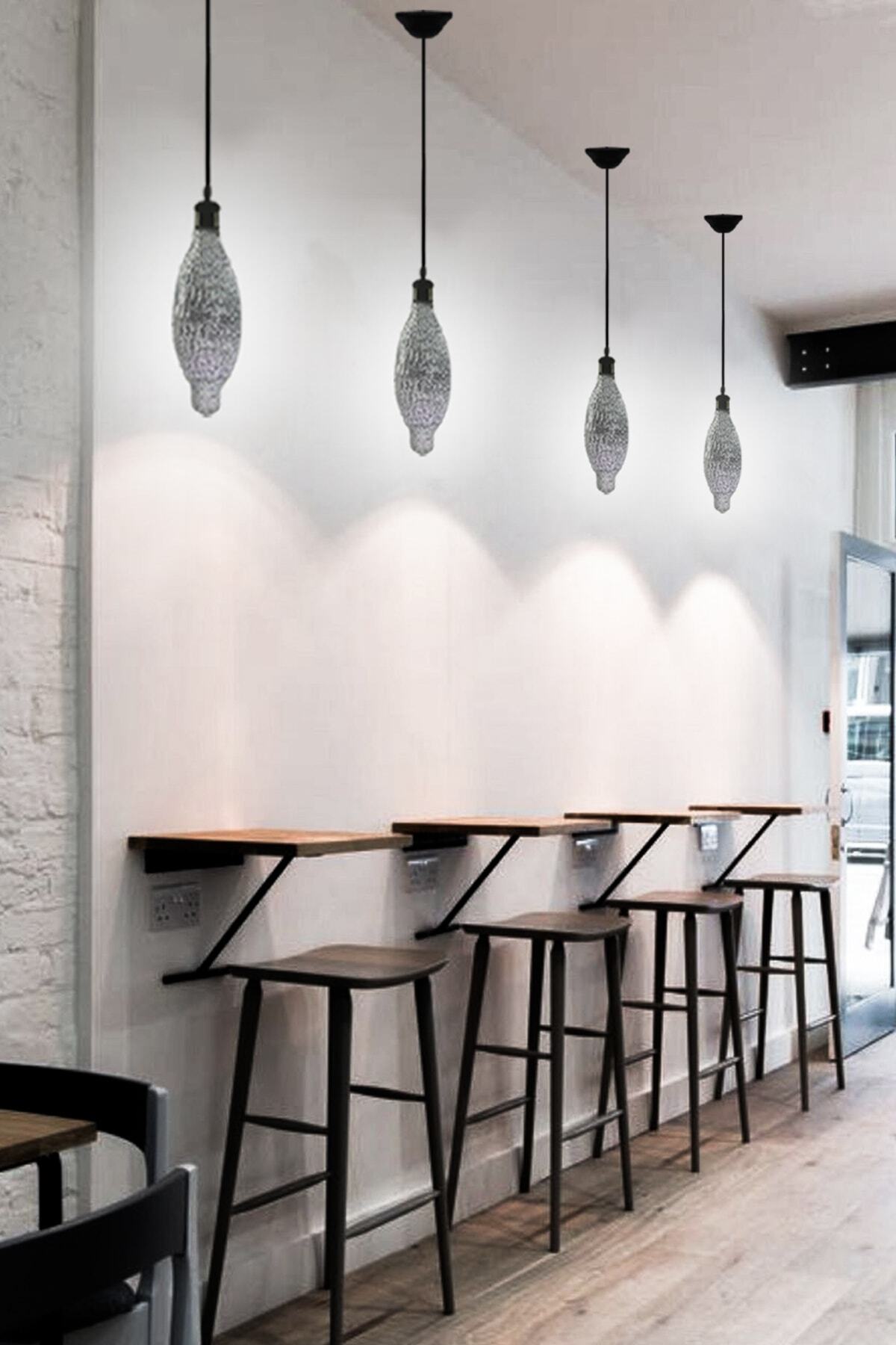 DÜNYA LED Hs.1923 8w Cam Modern Sarkıt Salon Cafe Çocuk Odası Hol Ofis Aydınlatması