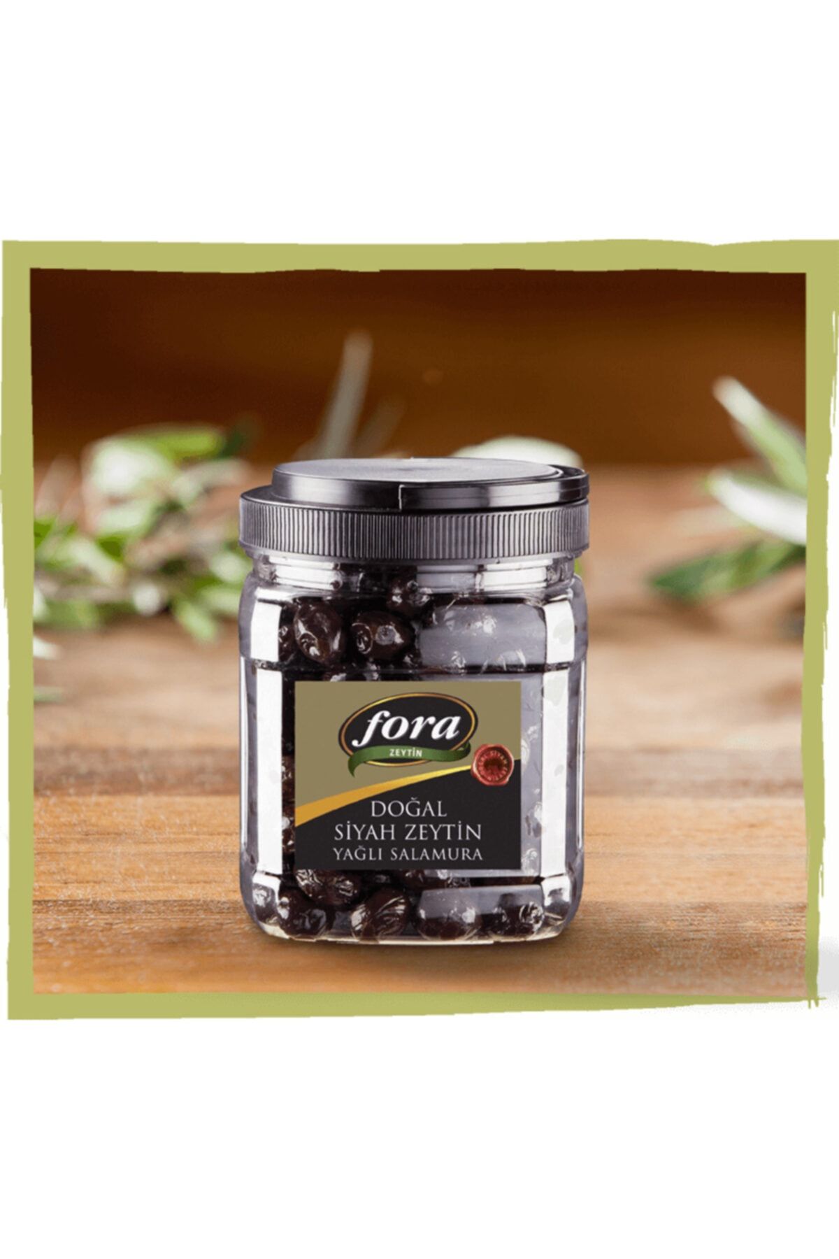 FORA Iki Adet 700gr Siyah Zeytin 291/350 Yağlı Salamura 700 X 2 = 1400gr