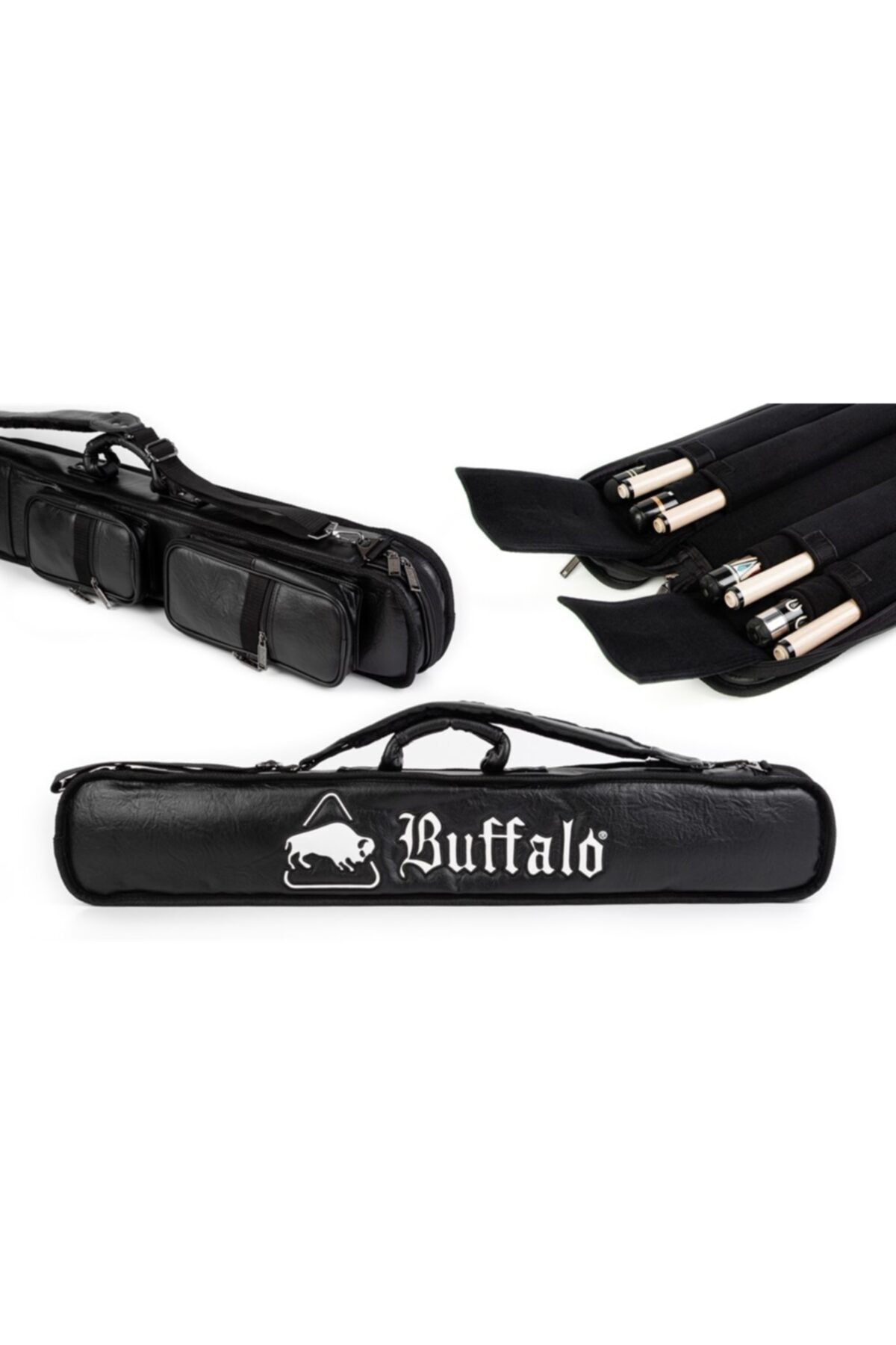 ELİT BİLARDO Buffalo Deri Bilardo Istakası Çantası 4b-8s