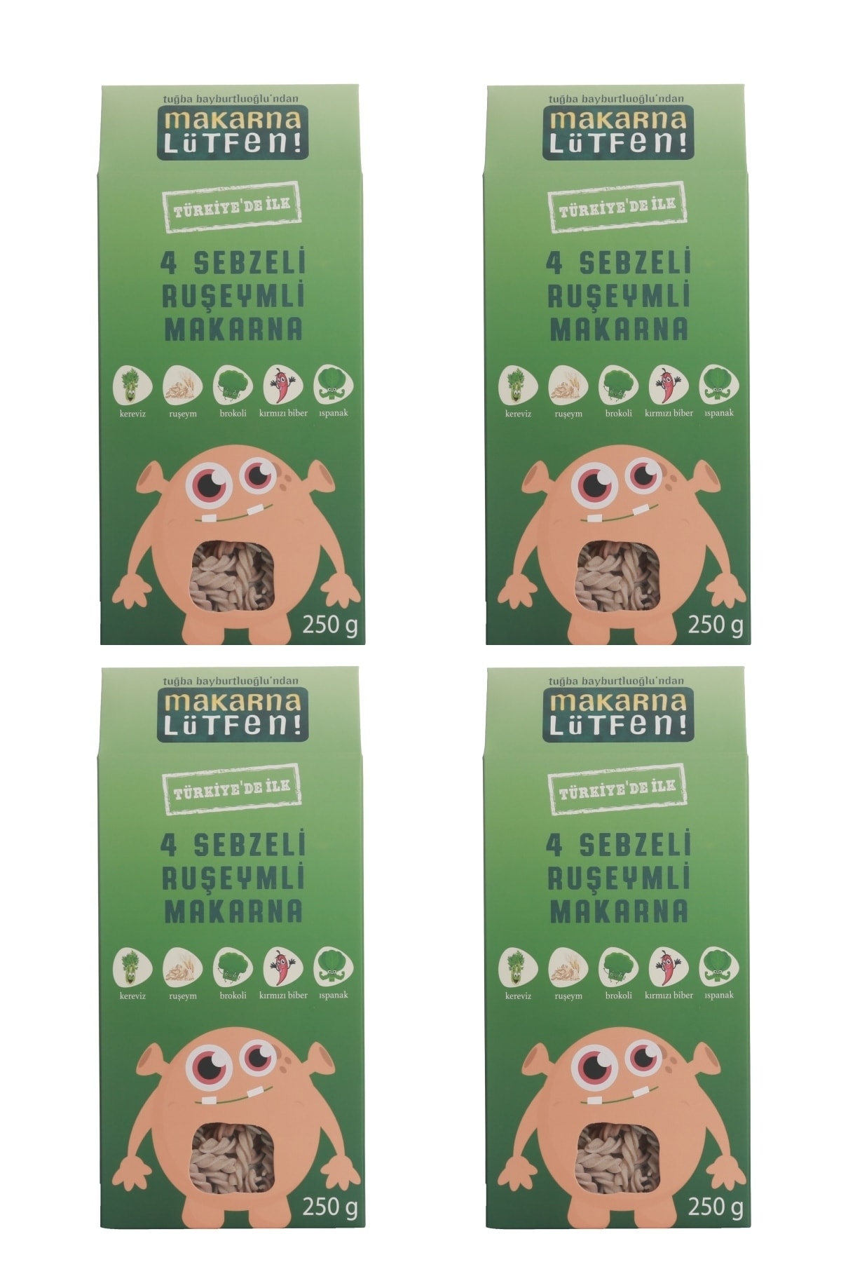 Makarna Lütfen 4 Sebzeli & Ruşeymli Makarna (4 X 250 G)