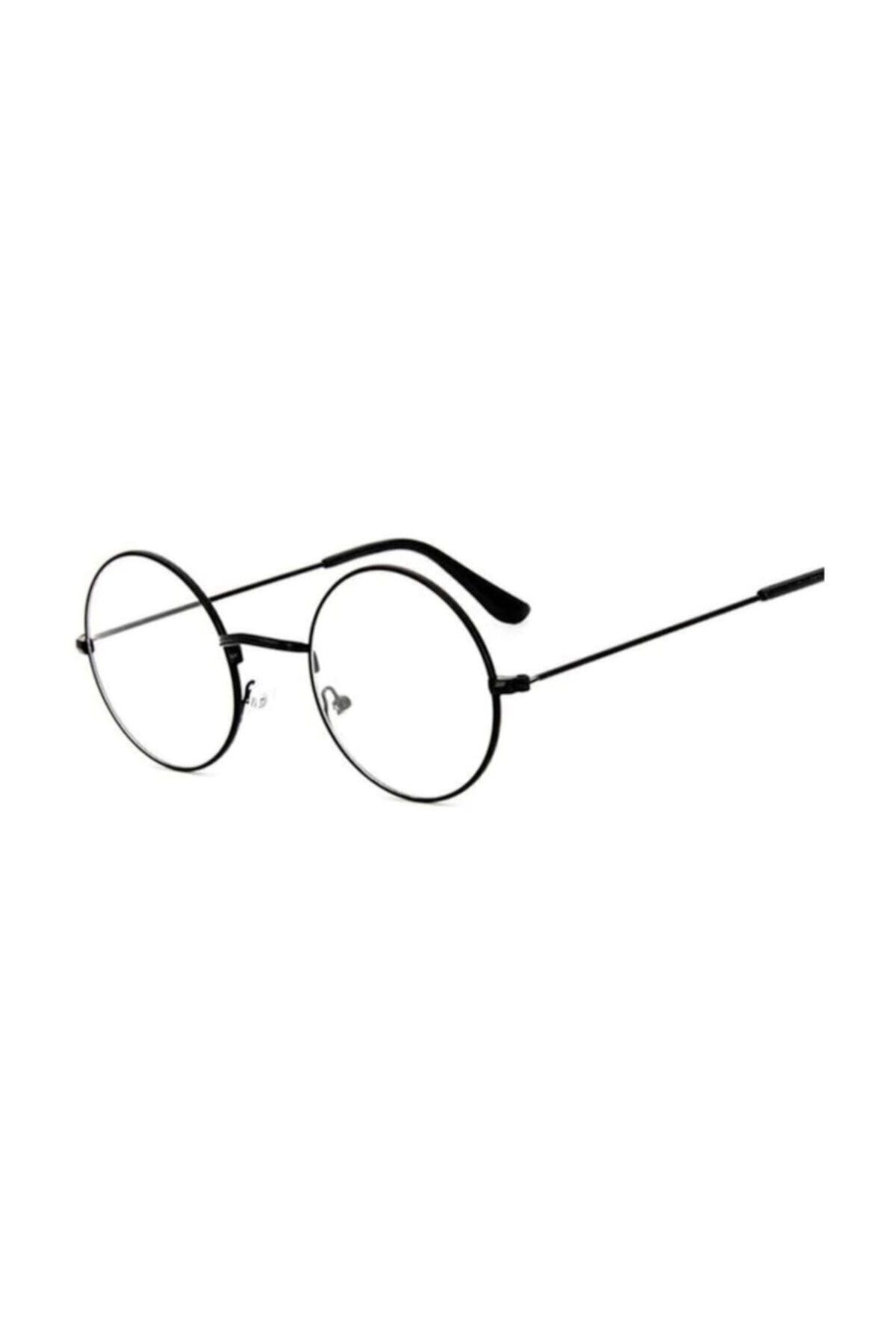 Anca Mücevherat & Takı Şeffaf Camlı Retro Yuvarlak Harry Potter Siyah Gözlük Pra-1215832-6570