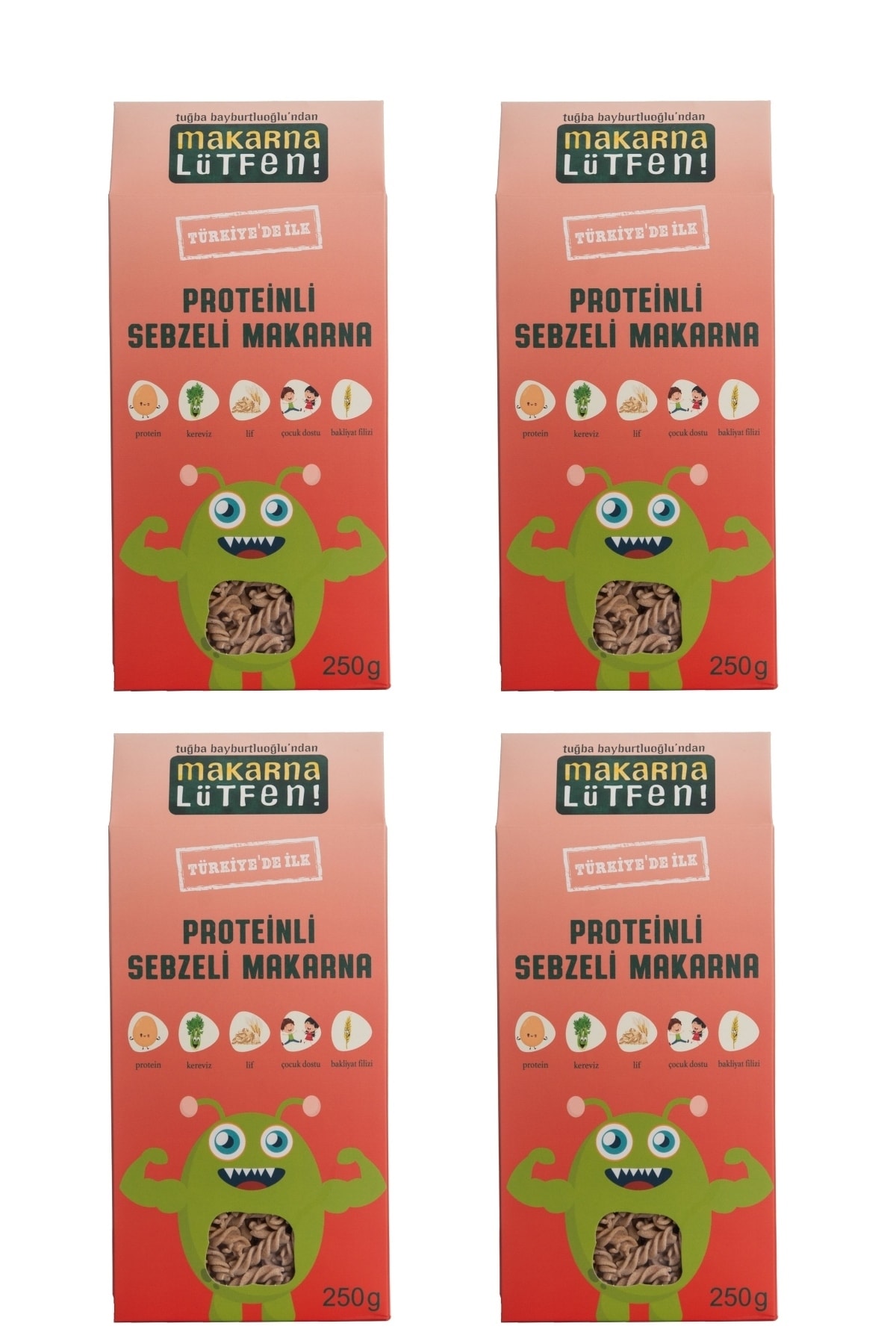 Makarna Lütfen Proteinli & Sebzeli Makarna (4 X 250 G)