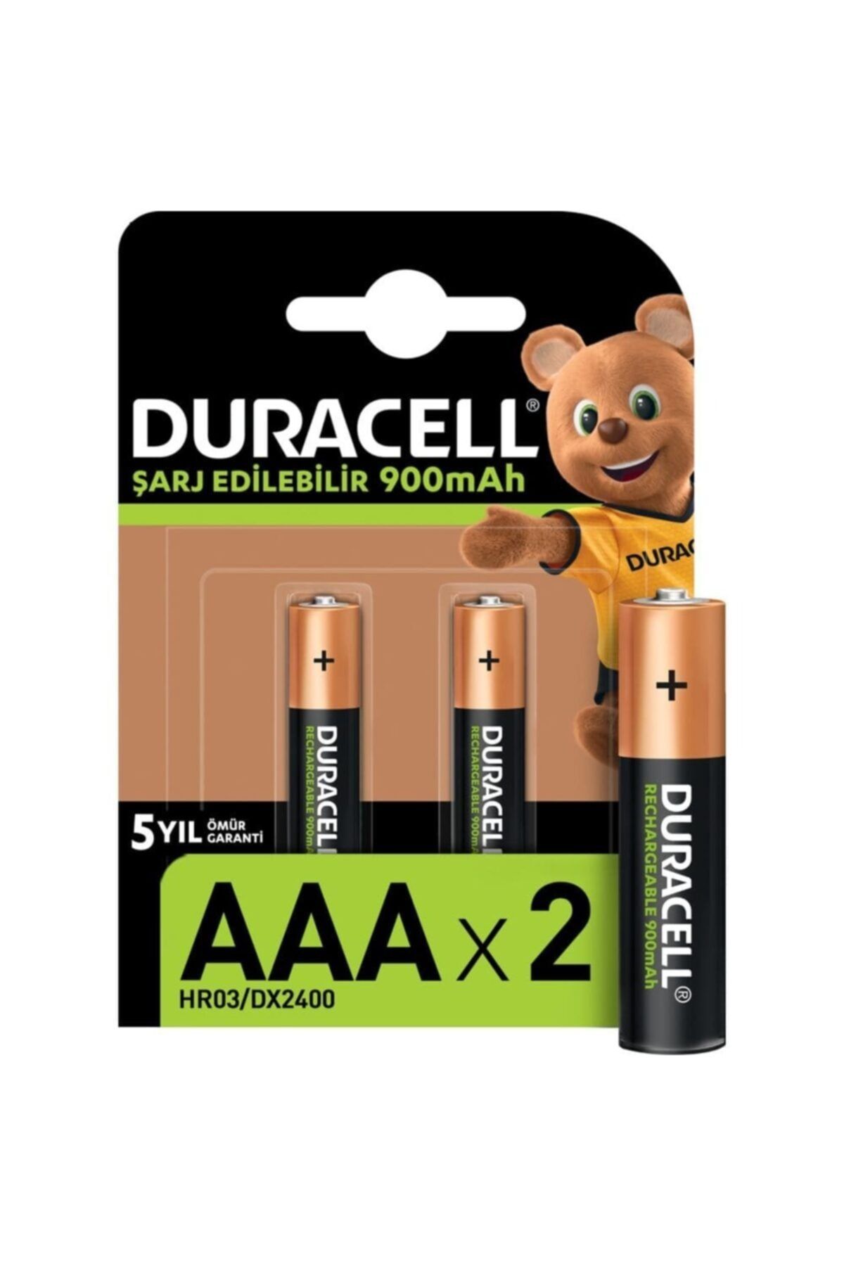 Duracell Şarj Edilebilir Aaa 1.2v 900 Mah Kalem Pil 2li
