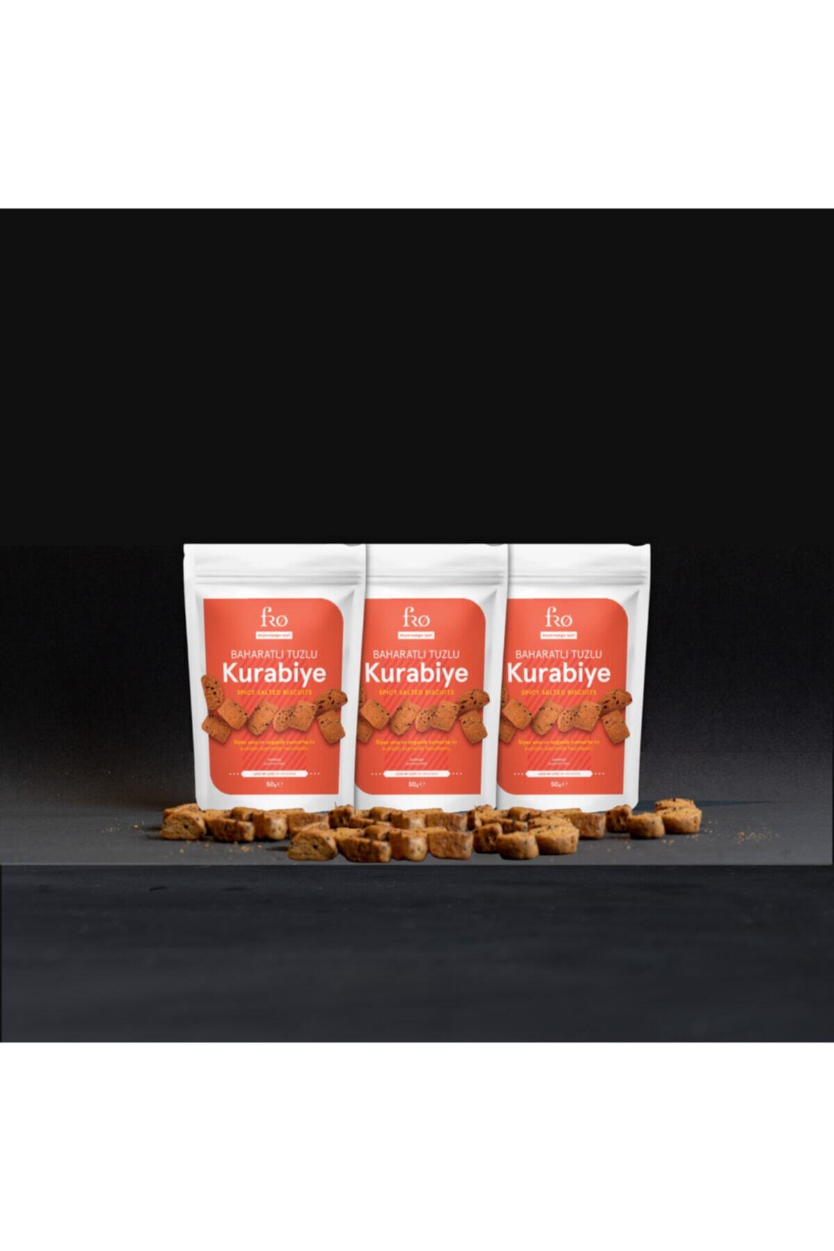 FRO 3'lü Baharatlı Tuzlu Kurabiye 50 gr x 3
