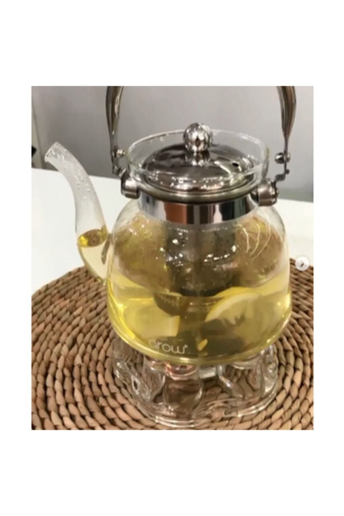 AROW Isıya Dayanıklı 1200 Ml Cam Demlik (altındaki Isıtıcı Hariç)