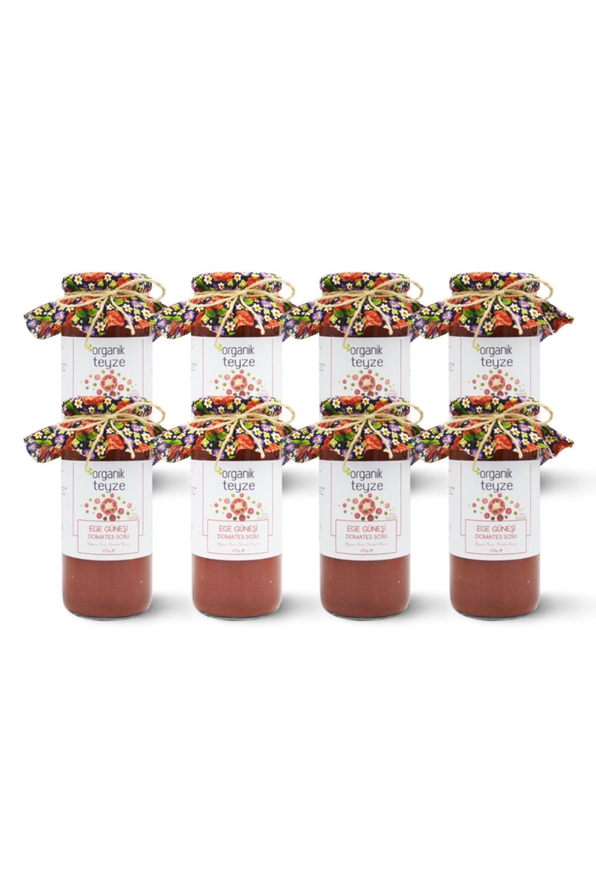 Organik Teyze Sarımsaklı Domates Sosu 475 G X 8 Adet - Sevinç Hanımdan