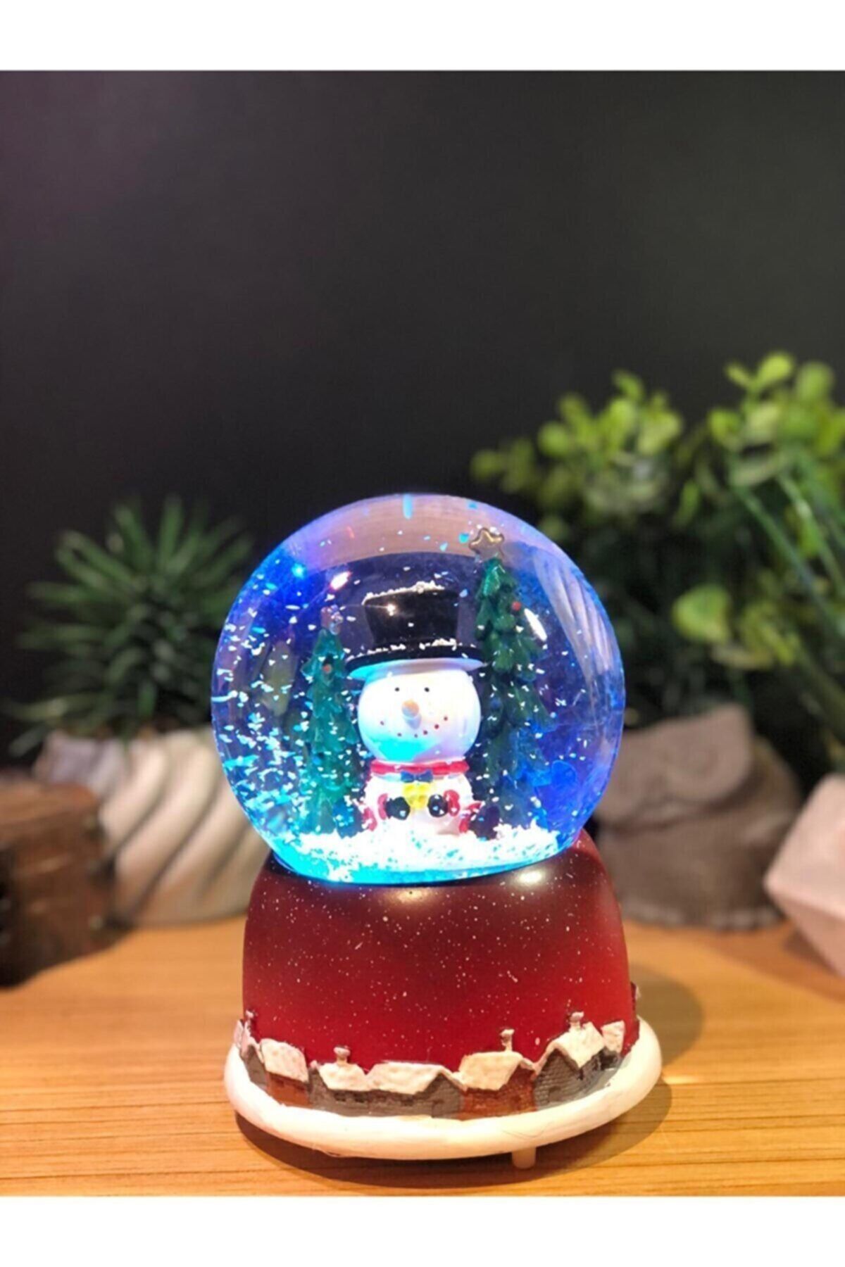 BENT Noel Baba Yılbaşı Temalı Işıklı Müzikli Püskürtmeli Kar Küresi Büyük Boy