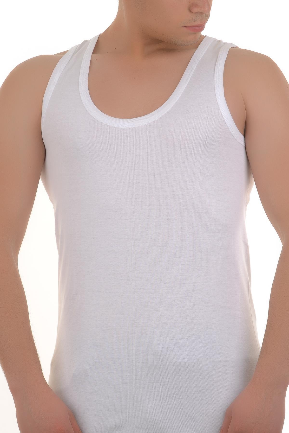 Şahinler Me020 Beyaz Erkek 4 Adet Ribana Atlet