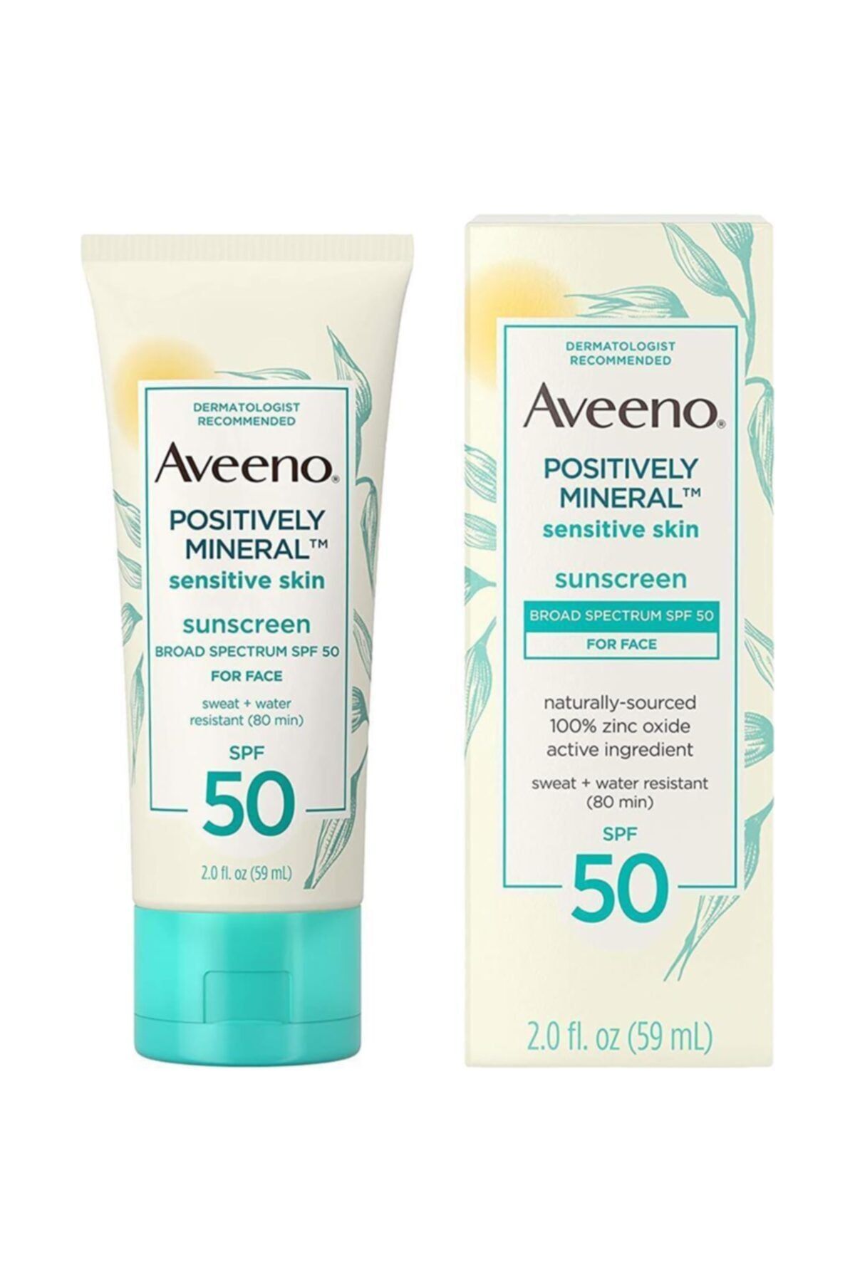 AVEENO Positively Mineral Spf50 Yüz Için Güneş Kremi 59ml