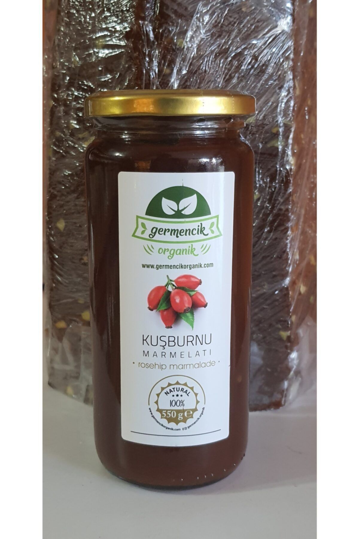 Germencik Organik Kuşburnu Marmelatı 550 Gr