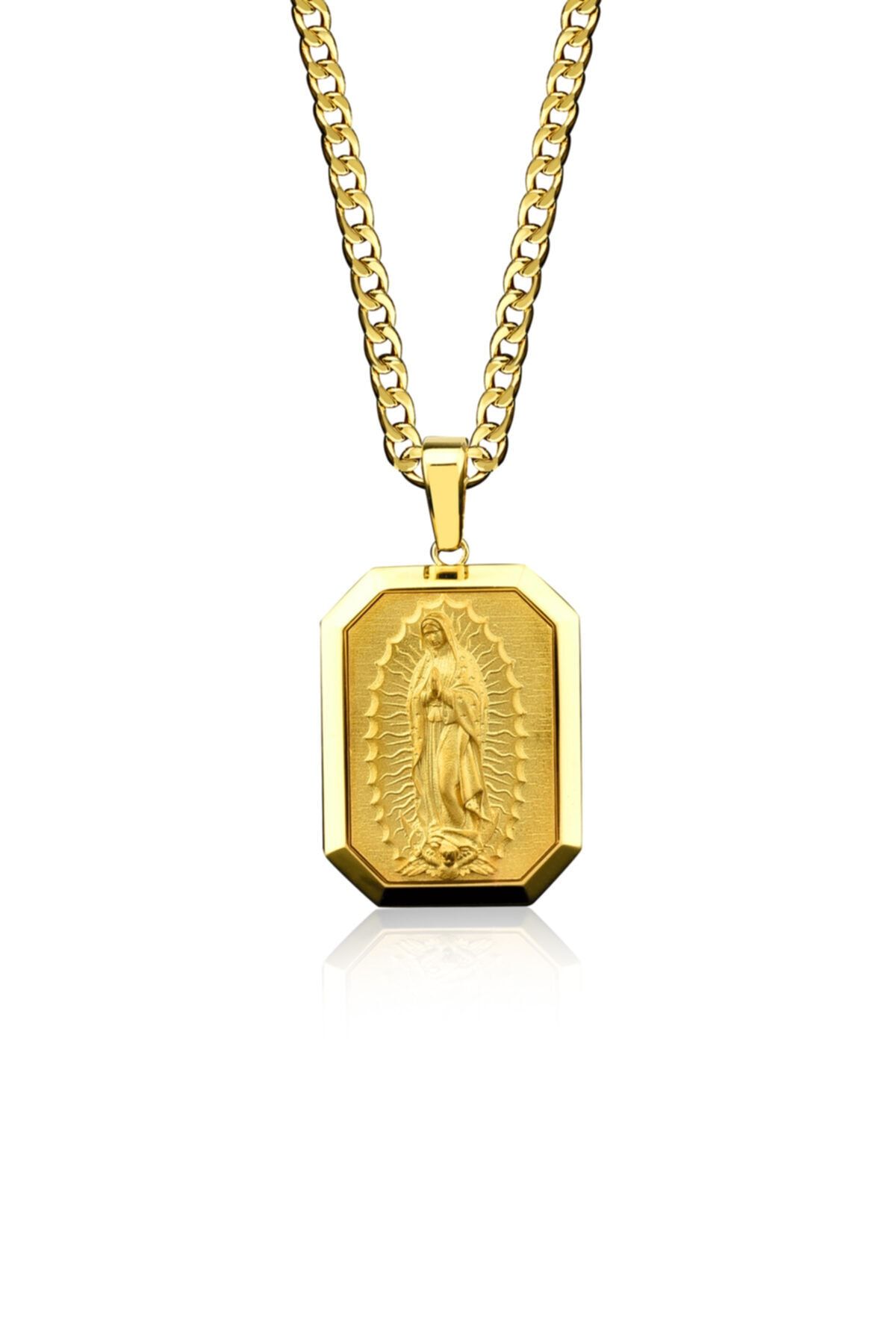 Bysilverstone Virgin Mary Altın 14k Kolye