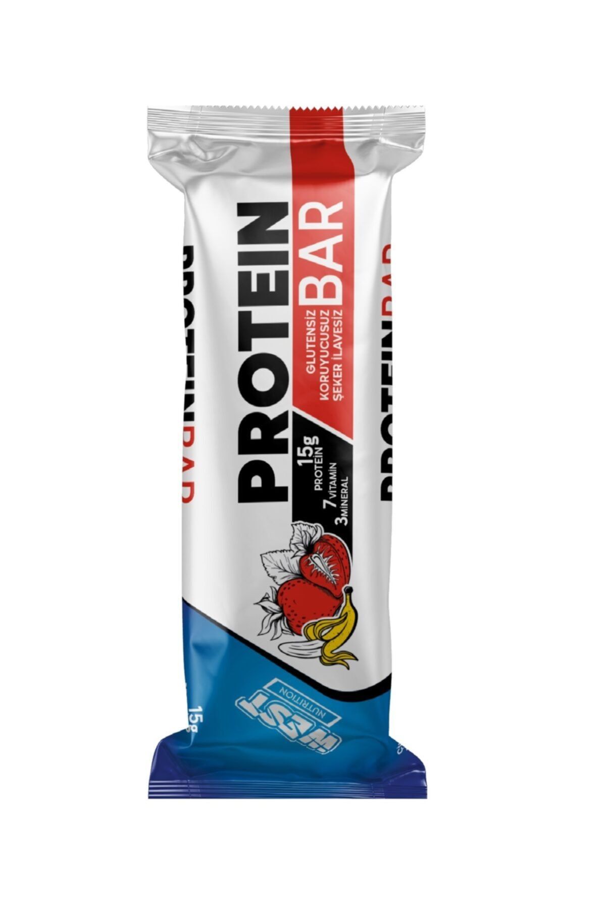 West Nutrition Protein Bar Çilekli 1 Adet x 50 gram