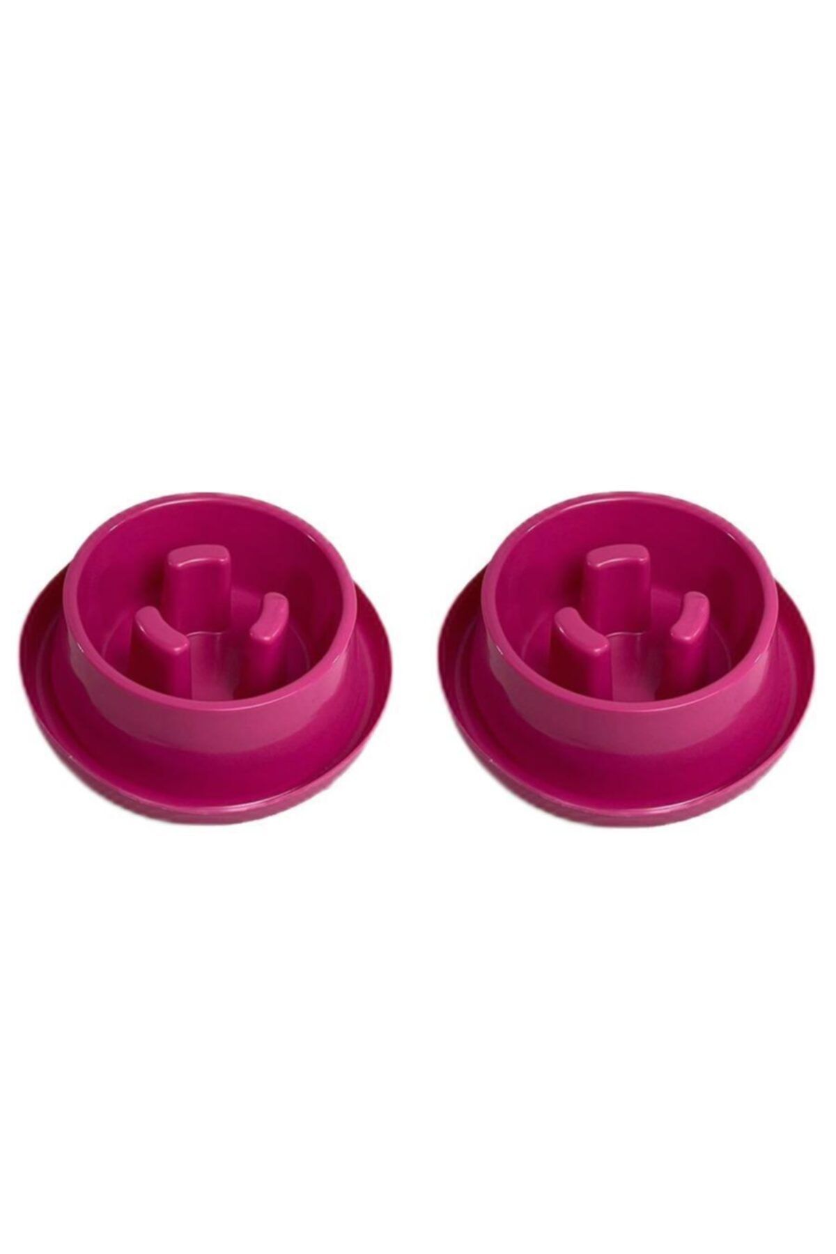 Miapet 2'li Plastik Yavaş Yeme Mama Ve Su Kabı 400 Ml Violet