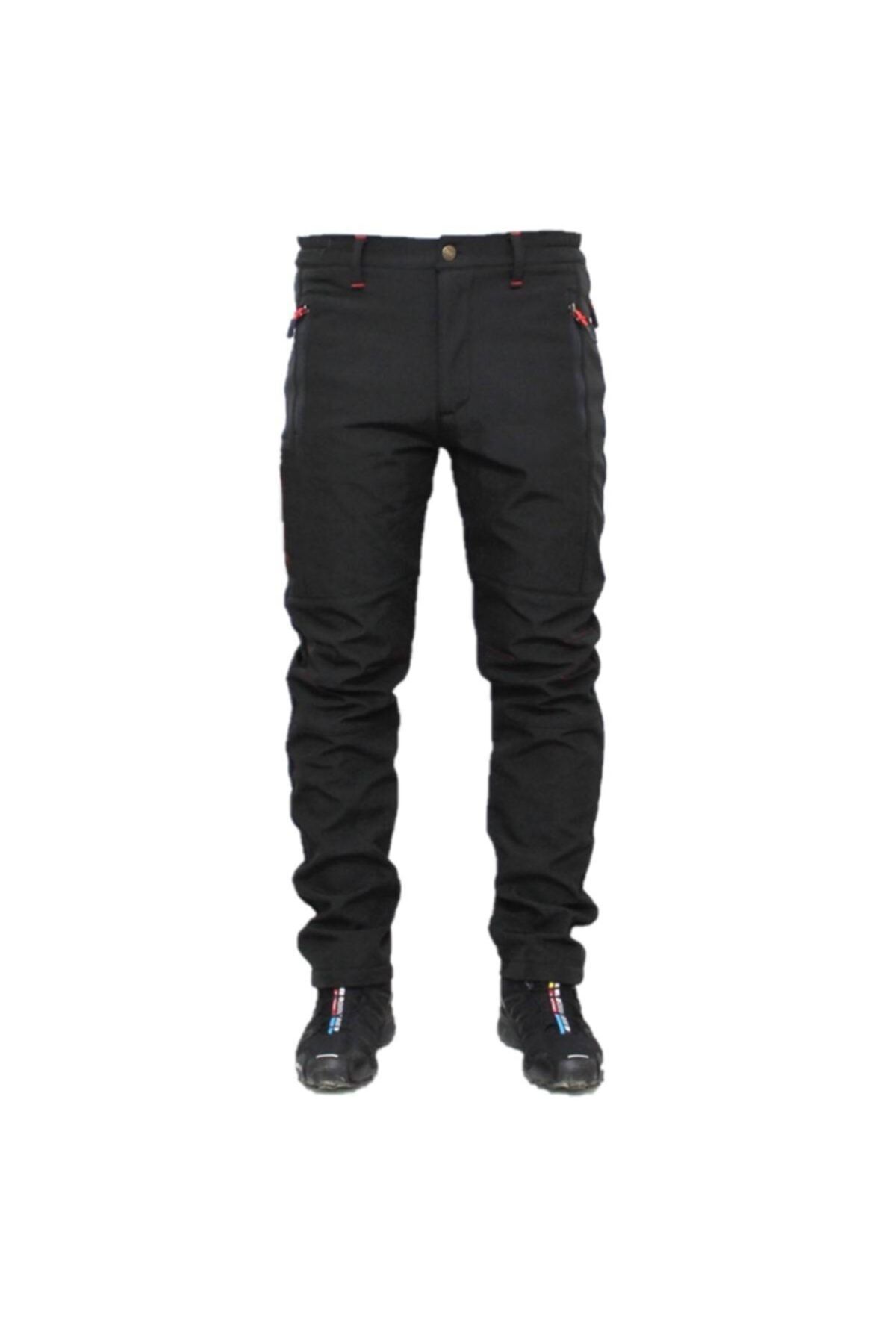 Ysf Outdoor Kışlık Siyah Içi Polarlı Softshell Unisex Pantolon