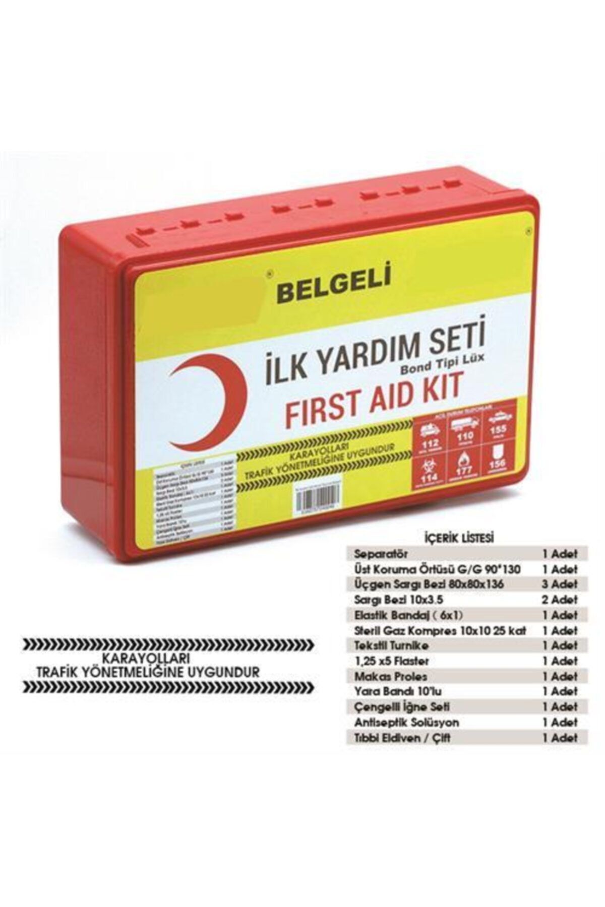 ModaCar Proaid Kutulu Ilk Yardım Seti Organizer Kutu Hediyeli 428556 6 Lı