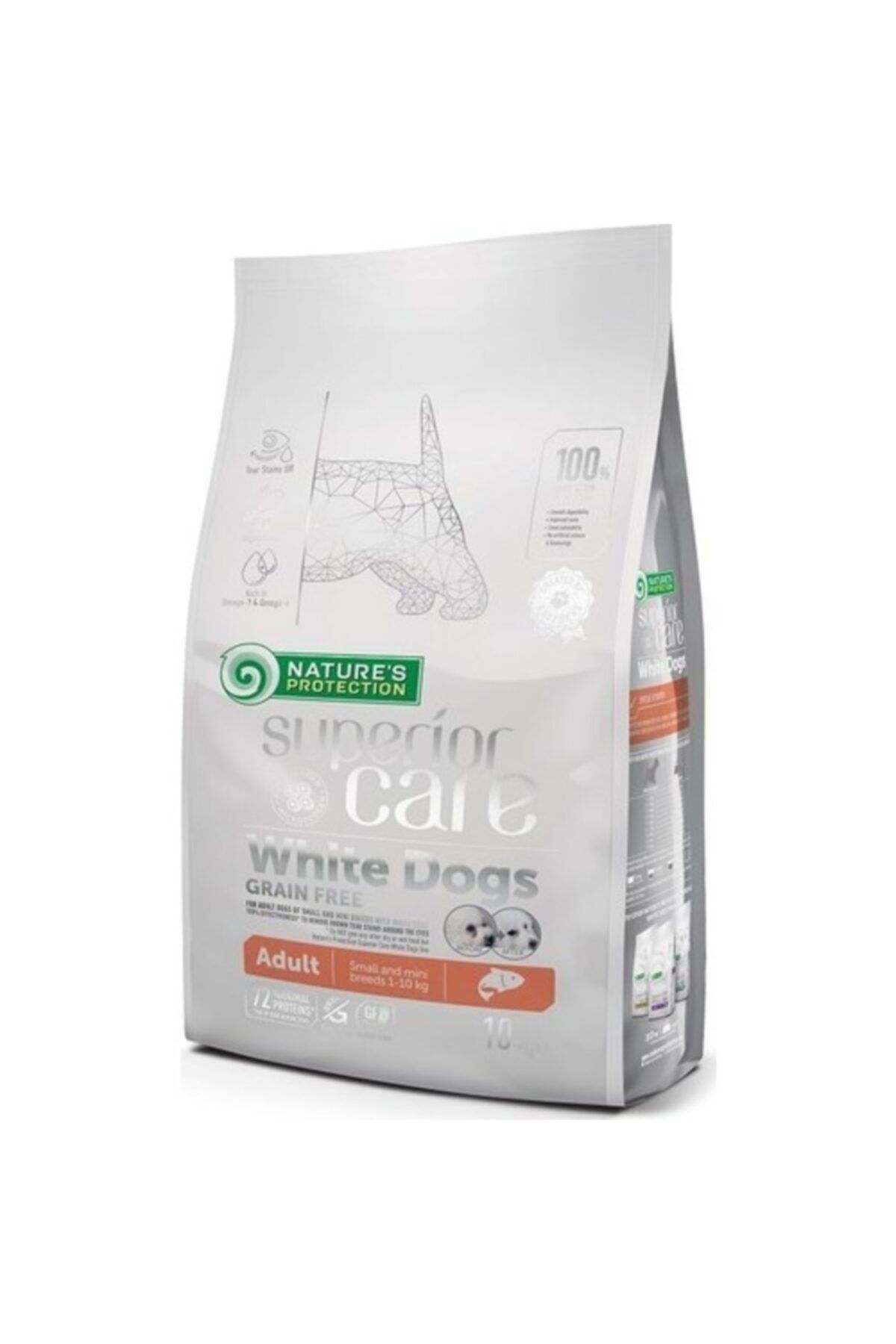 Nature's Protection Nature’s Protection Küçük Irk Beyaz Tüylü Yavru Somonlu Köpek Maması 1.5 Kg