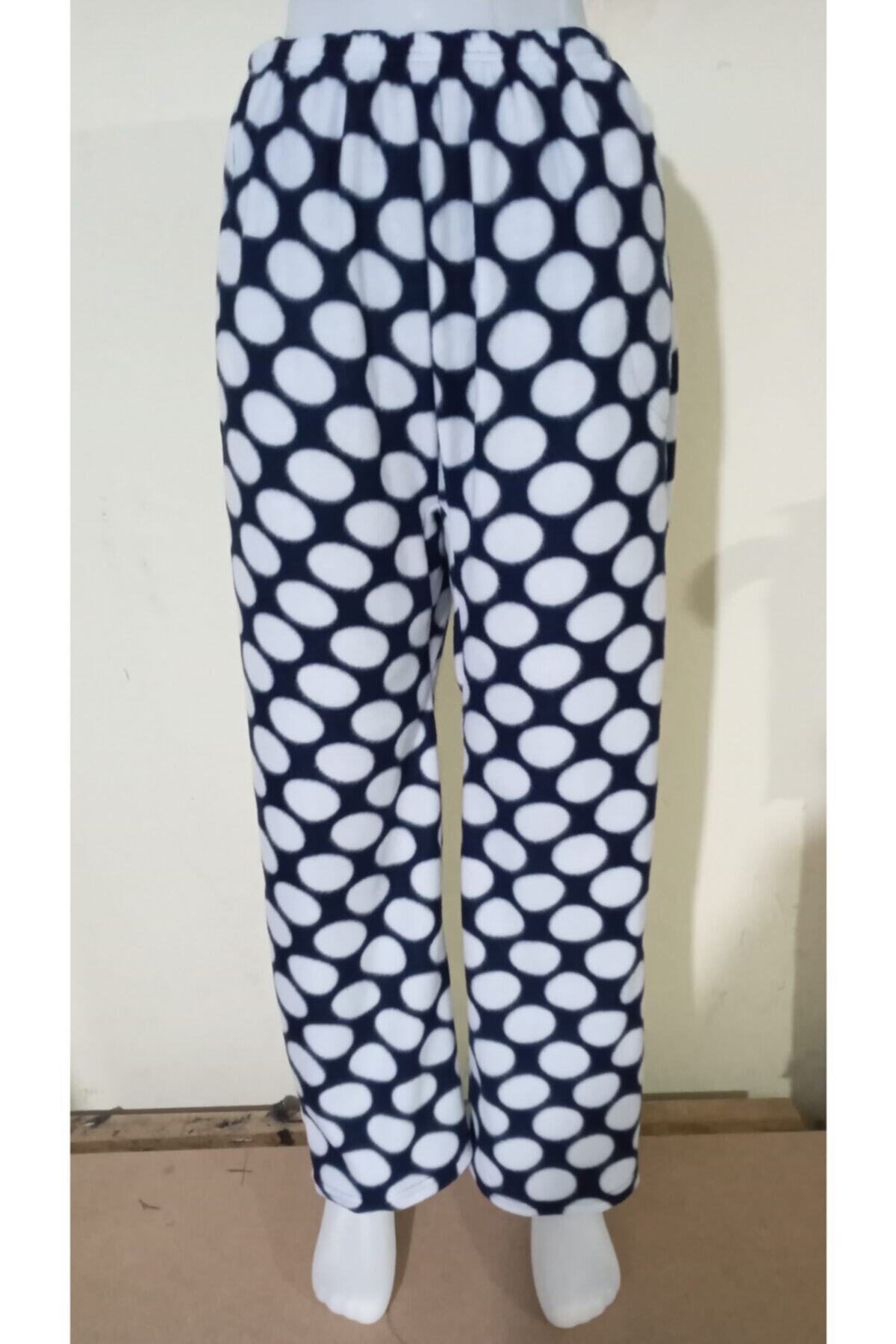 ABS Kadin Polar Alt Pijama Sicak Tutan