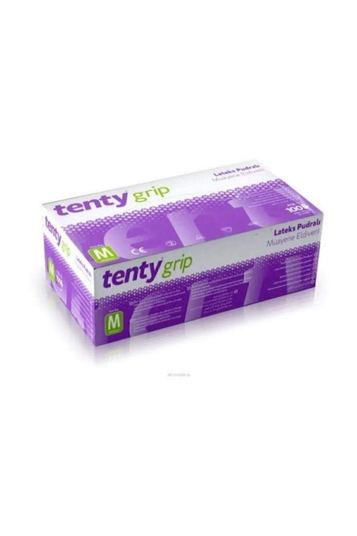 Multiway Clean Tenty Grip Pudralı Lateks Eldiven (100'lü Paket) Medium Orta