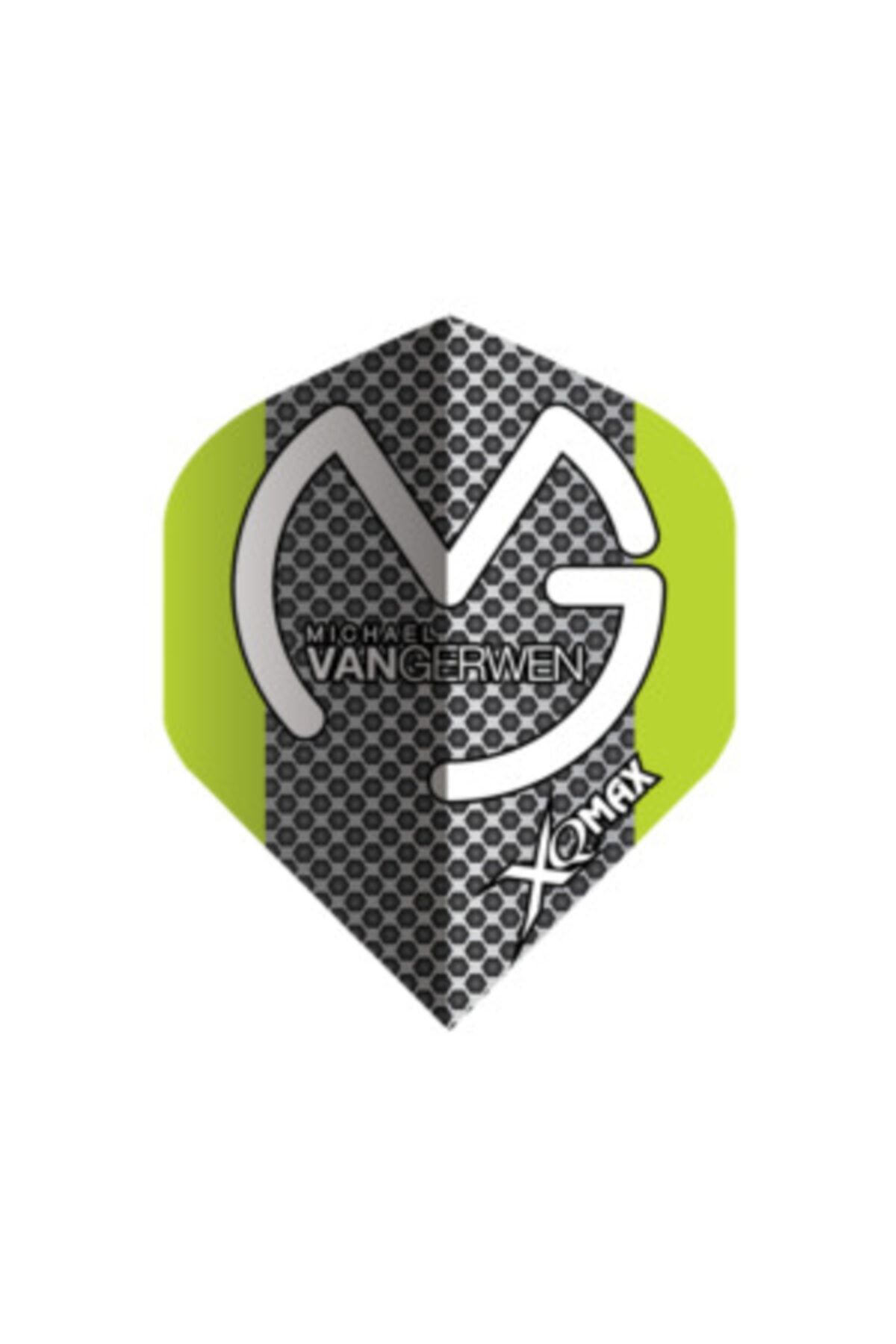 XQ Max Michael Van Gerwen Green-grey Black Dots Dart Flight