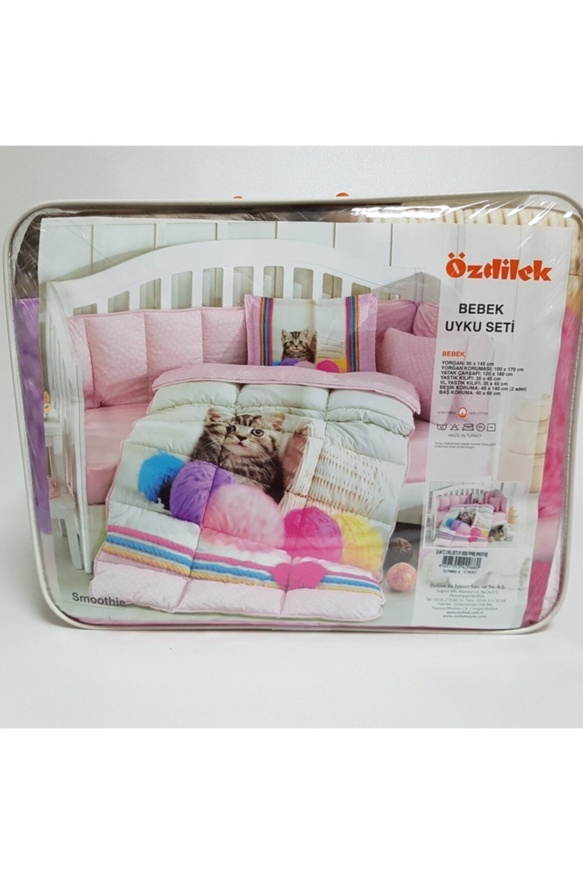 Özdilek Quartz Bebe Pembe Smoothie Bebek Uyku Seti