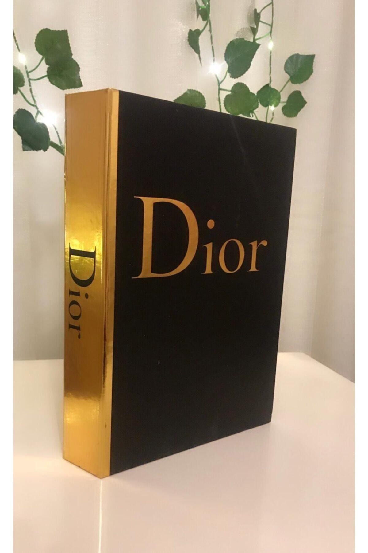 Happy Peyzaj Dior Siyah Gold Dekoratif Kitap Kutu 27x19x4cm