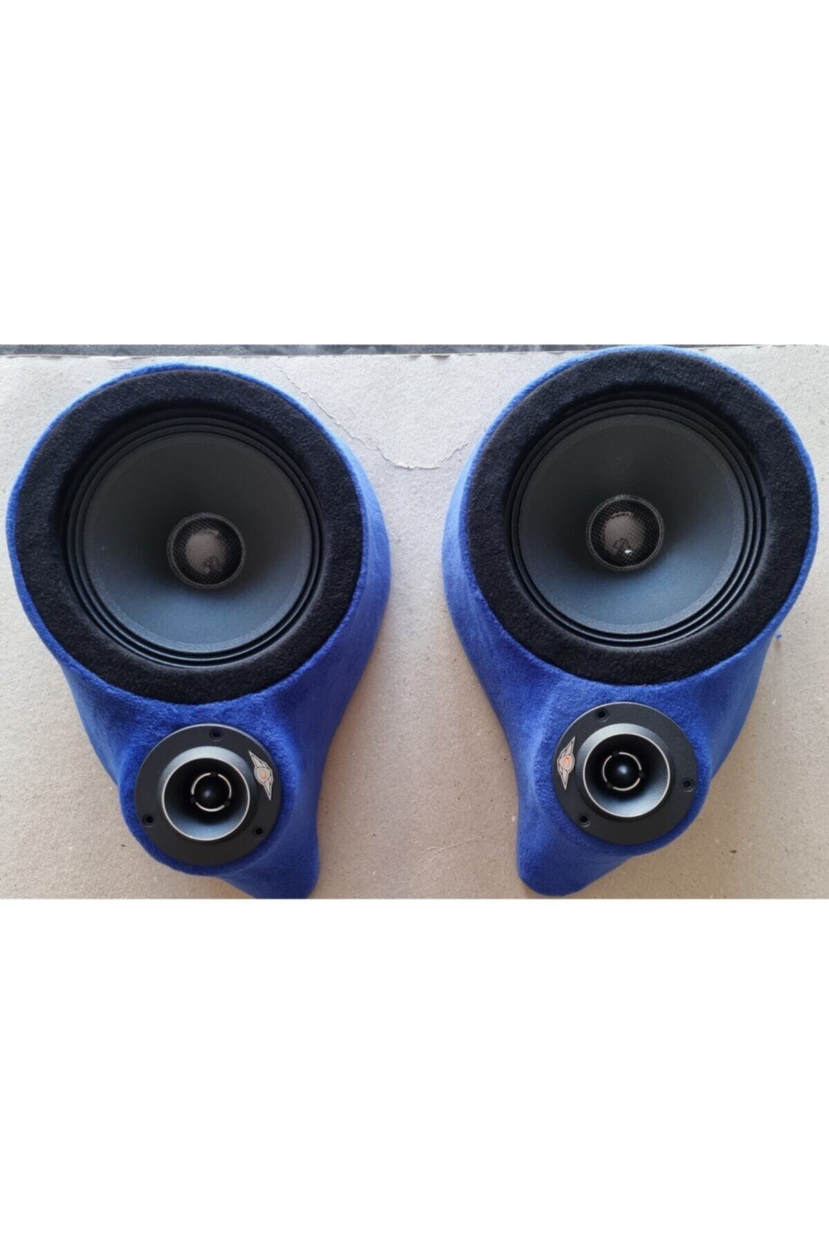 AKGÖZ Üniversal Pandizot 16cm Mid 10cm Tweeter Yeri Mavi Çerçeveli