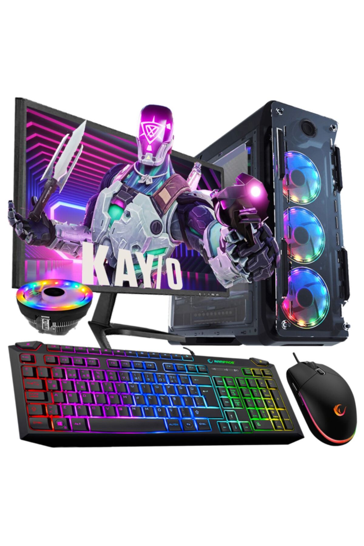 WARBOX Kayo I5 6500 8gb Ram 256gb Ssd 500gb Hdd R7 240 4gb Ekran Kartı 18.5\