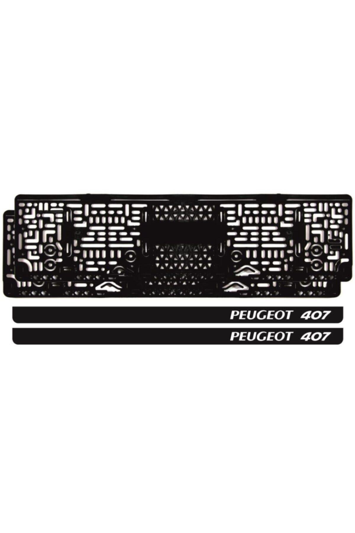 Ömr Dizayn Hediye Peugeot 407 Uv Uyumlu  Takmatik Plakalık Oto Aksesuar Tuning