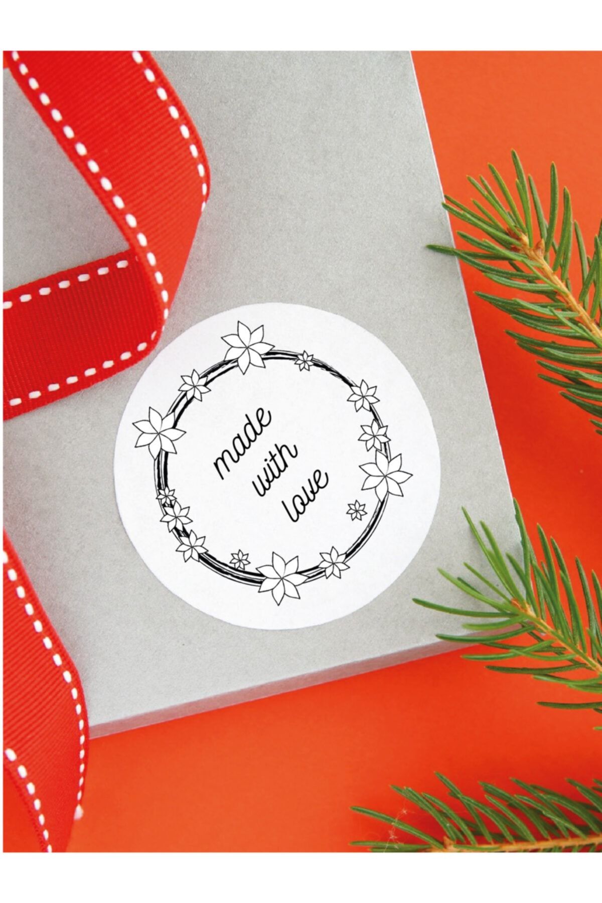 Etiket Vitrini Hazır Kuşe Sticker Etiket 028