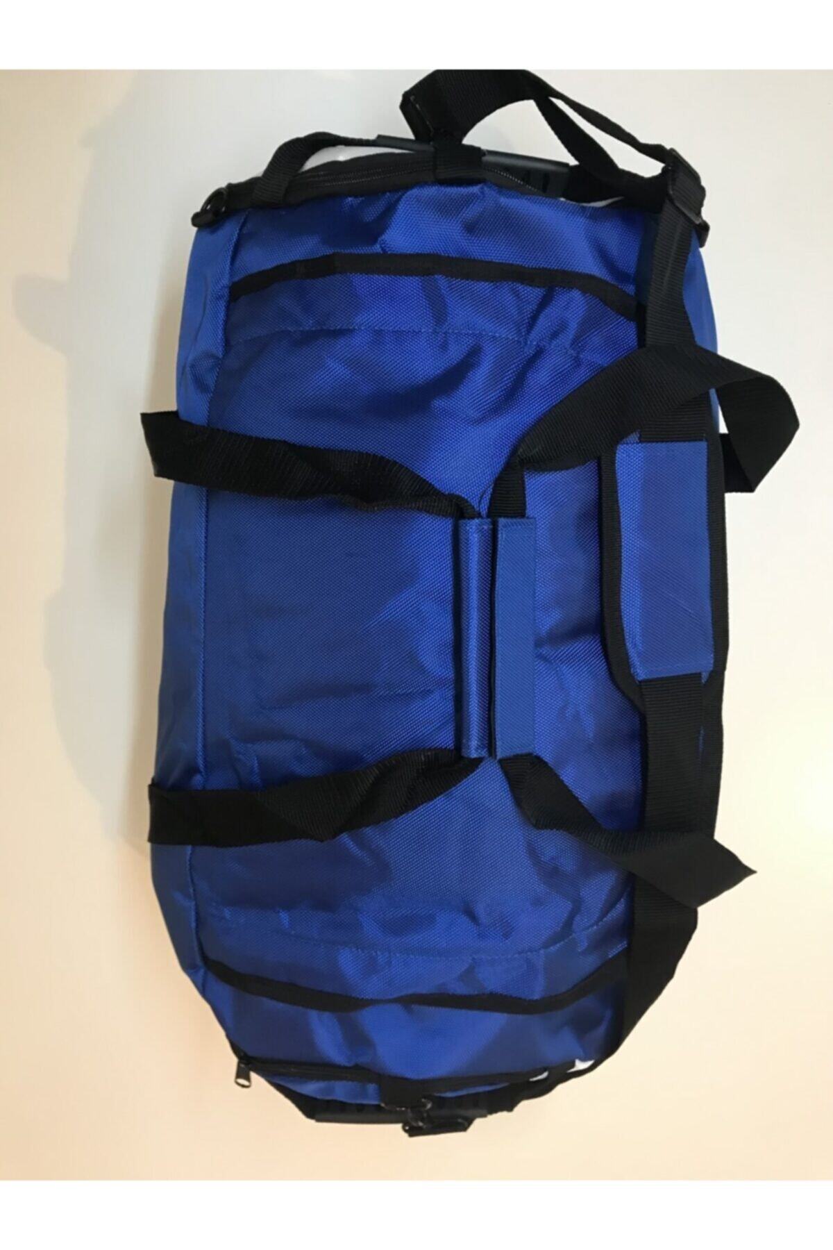 Remus Bag Remus Sport Bag Mavi Detaylı Mavi - Beyaz Detaylı Spor Seyahat El Ve Sırt Çantası