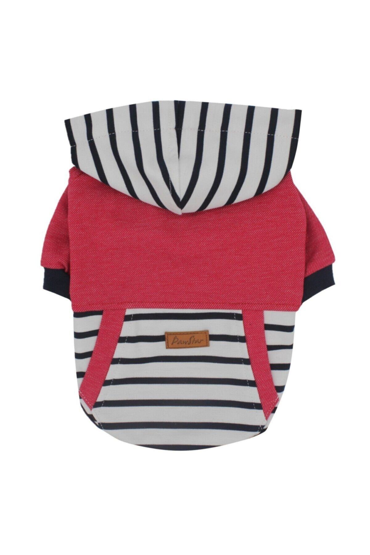 Pawstar Kırmızı Çizgili Hoodie