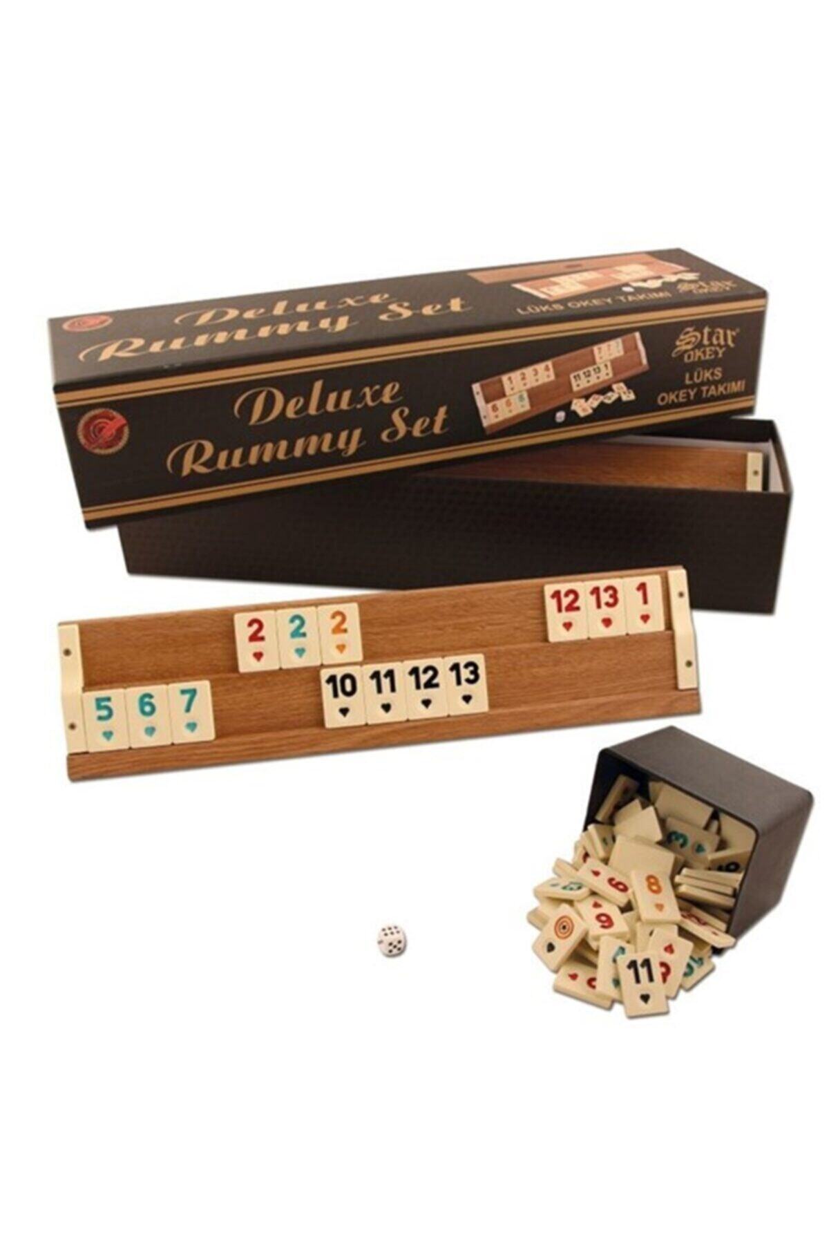 Star Oyun Deluxe Ahşap Okey Takımı - Açık Renk