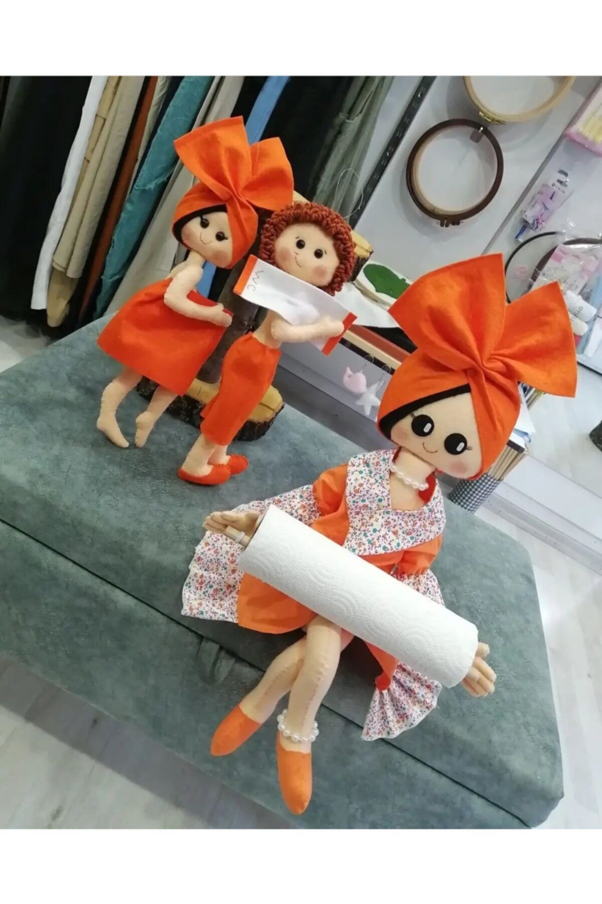 kece tasarım Turuncu Peçetelik