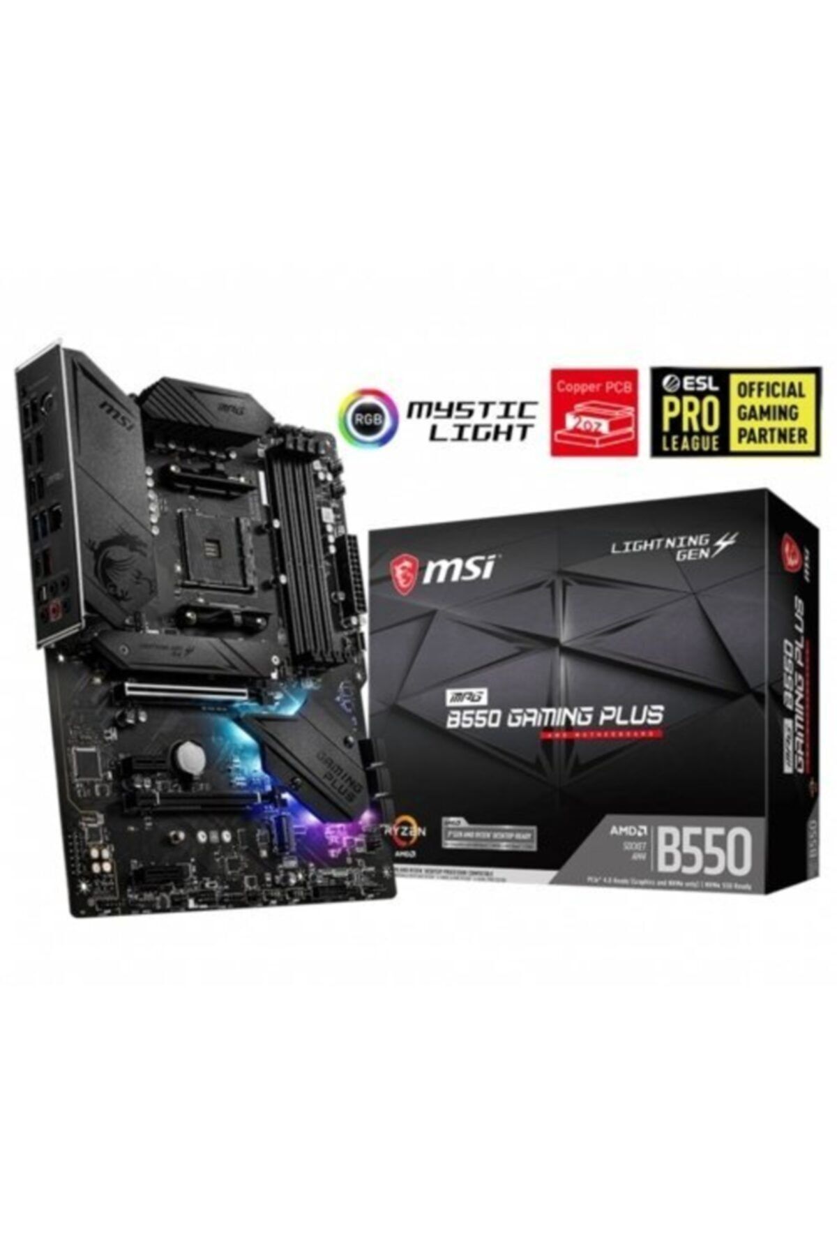 MSI Mpg B550 Gamıng Plus Ddr4 S+v+gl Amd Am4