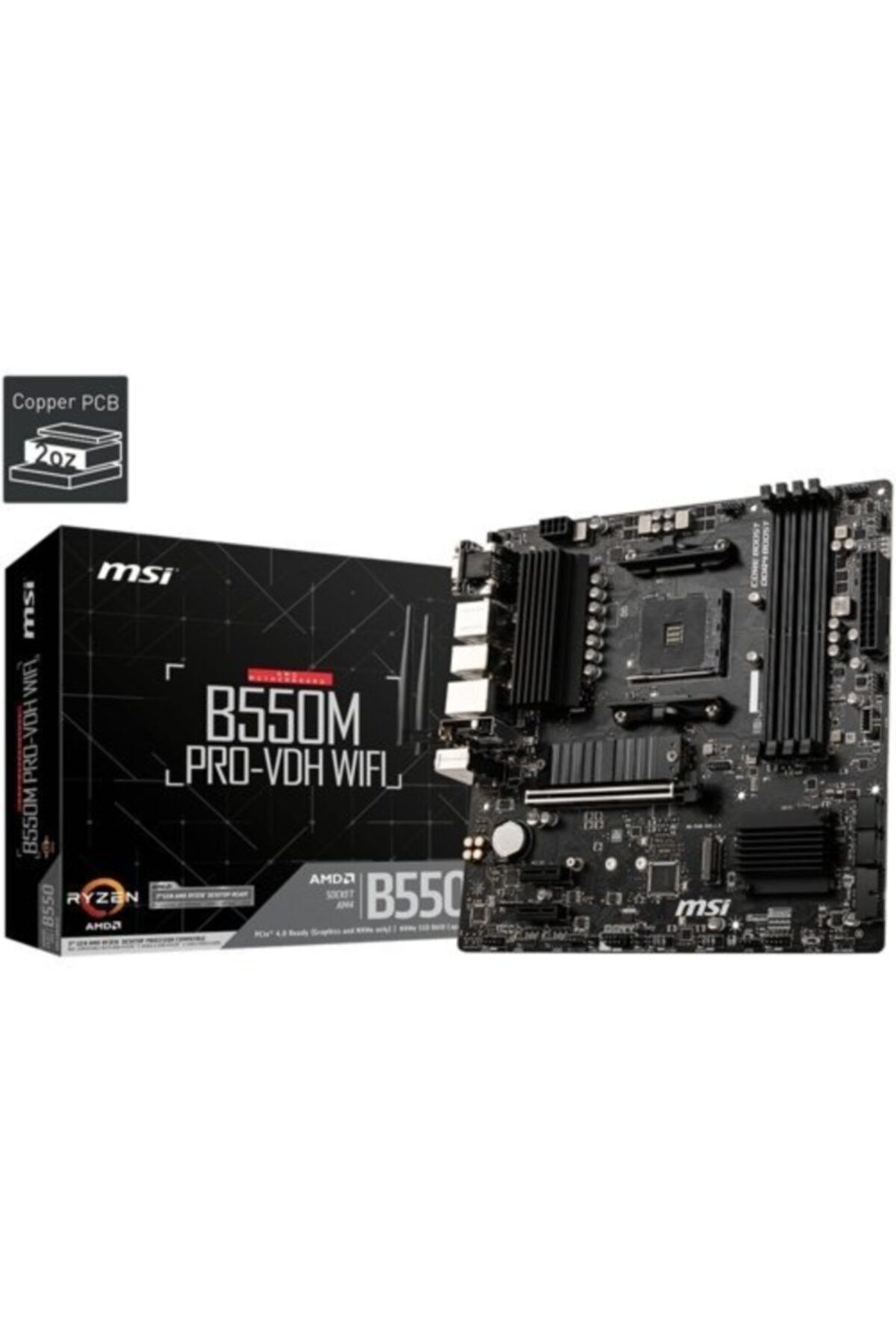 MSI B550m Pro-vdh Wıfı Ddr4 S+v+gl Am4 (matx)