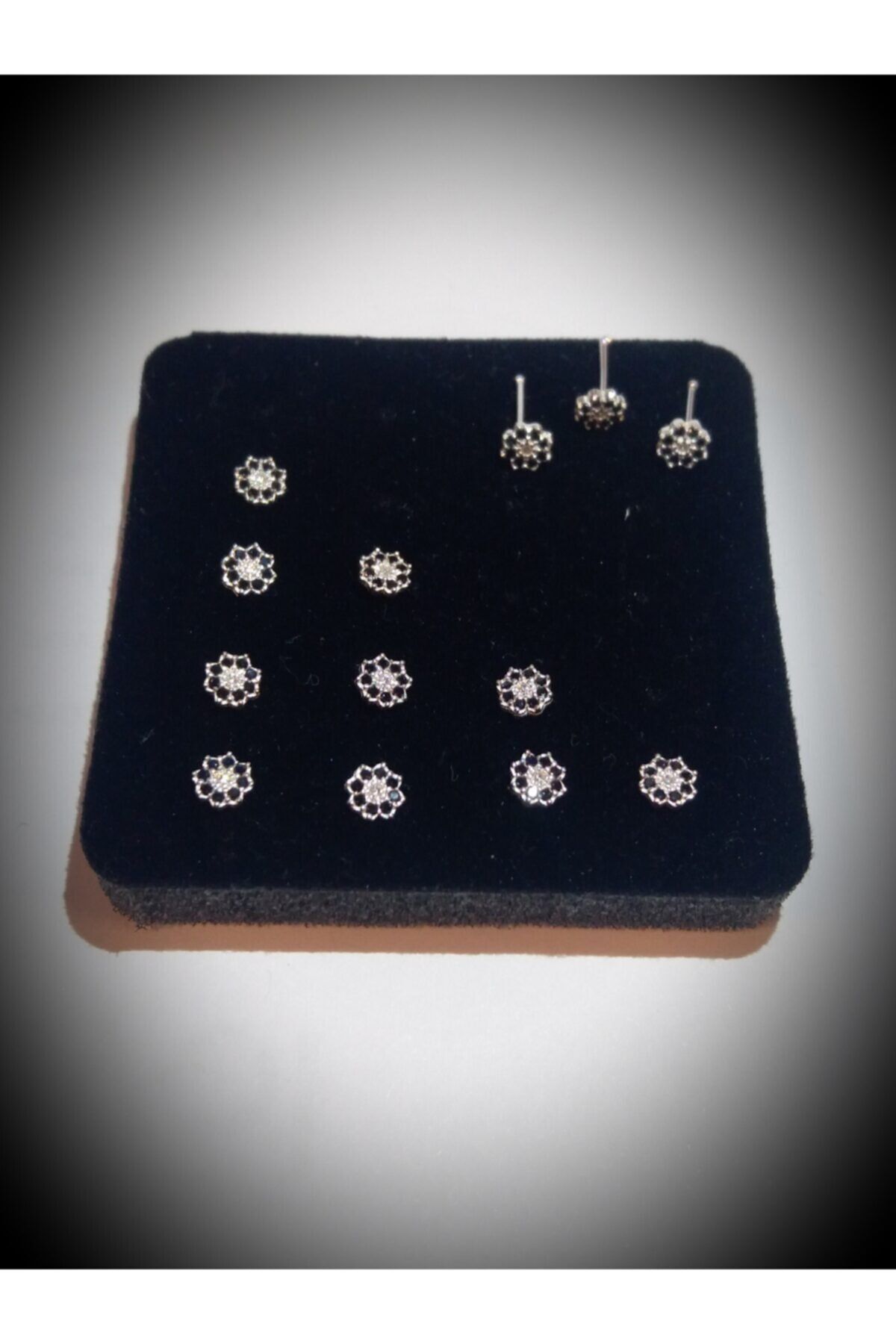 Si&Si Accessories 925 Ayar Gümüş Siyah Zirkon Taşlı Nazar Hızma
