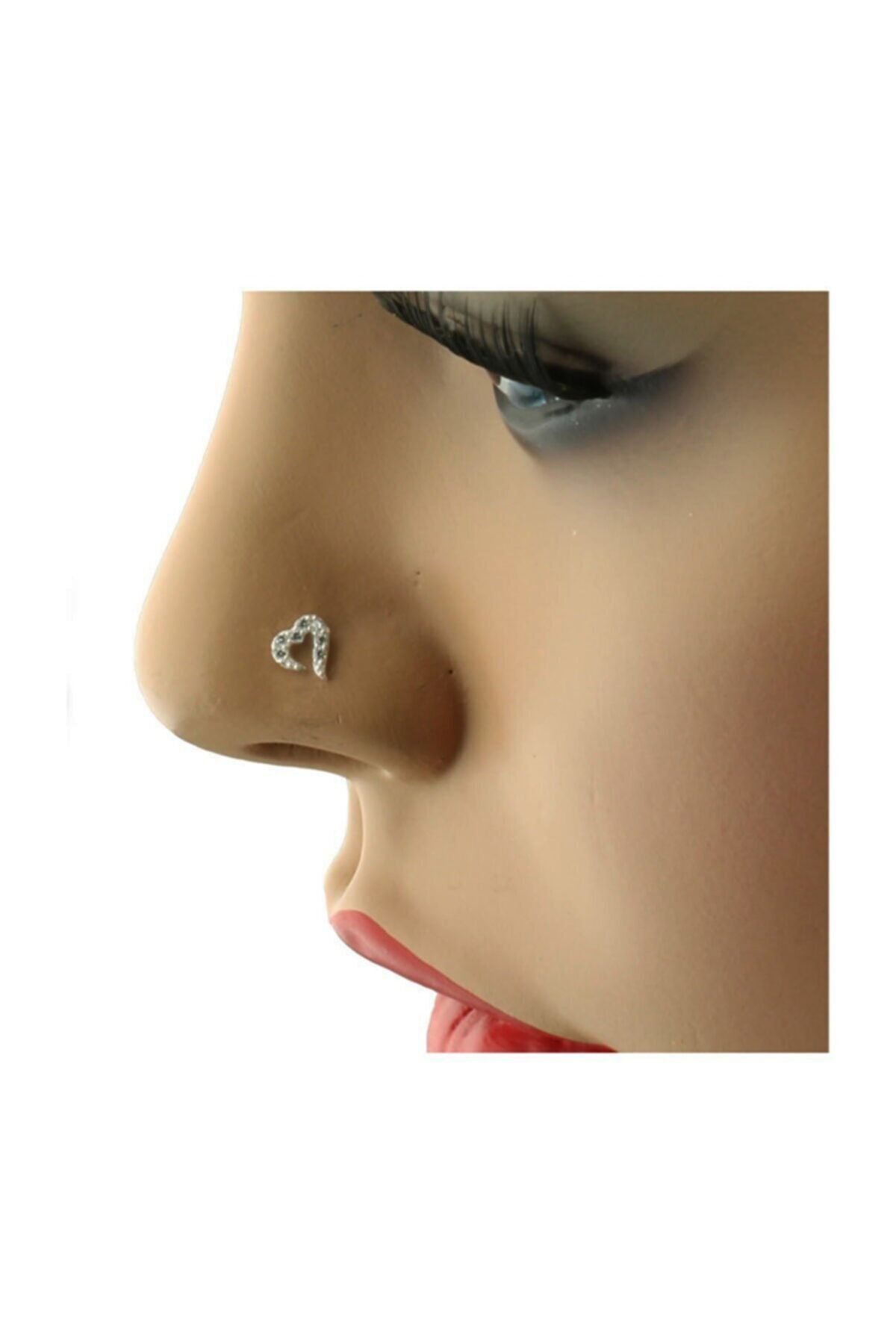 Si&Si Accessories 925 Ayar Gümüş Zirkon Taşlı Boş Kalp Hızma