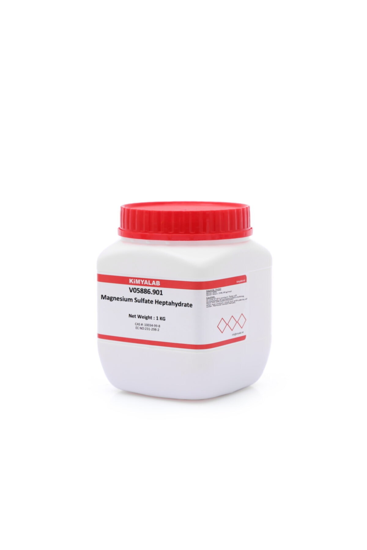 KimyaLab Magnezyum Sülfat Heptahidrat 1 kg Magnesium Sulfate Heptahydrate Mgso4.7h20