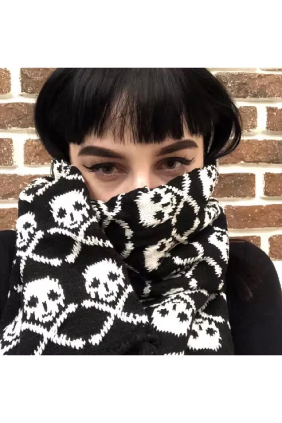 Touz Moda Gothic Kuru Kafa Atkı