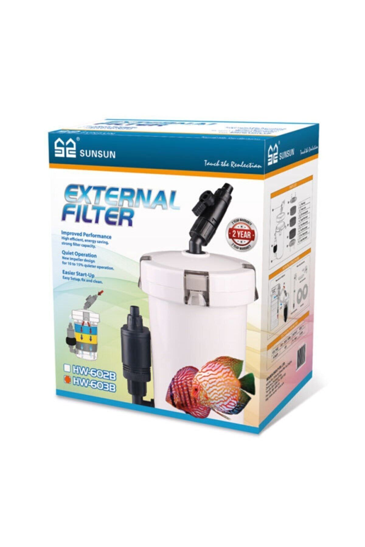 external Akvaryum Dış Filtresi Sunsun Hw603b