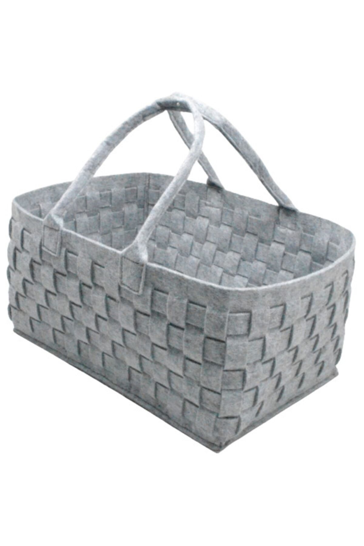Babysi Handmade Keçe Örgü Çok Amaçlı Organizer Anne Bebek Bakım Çantası Gri