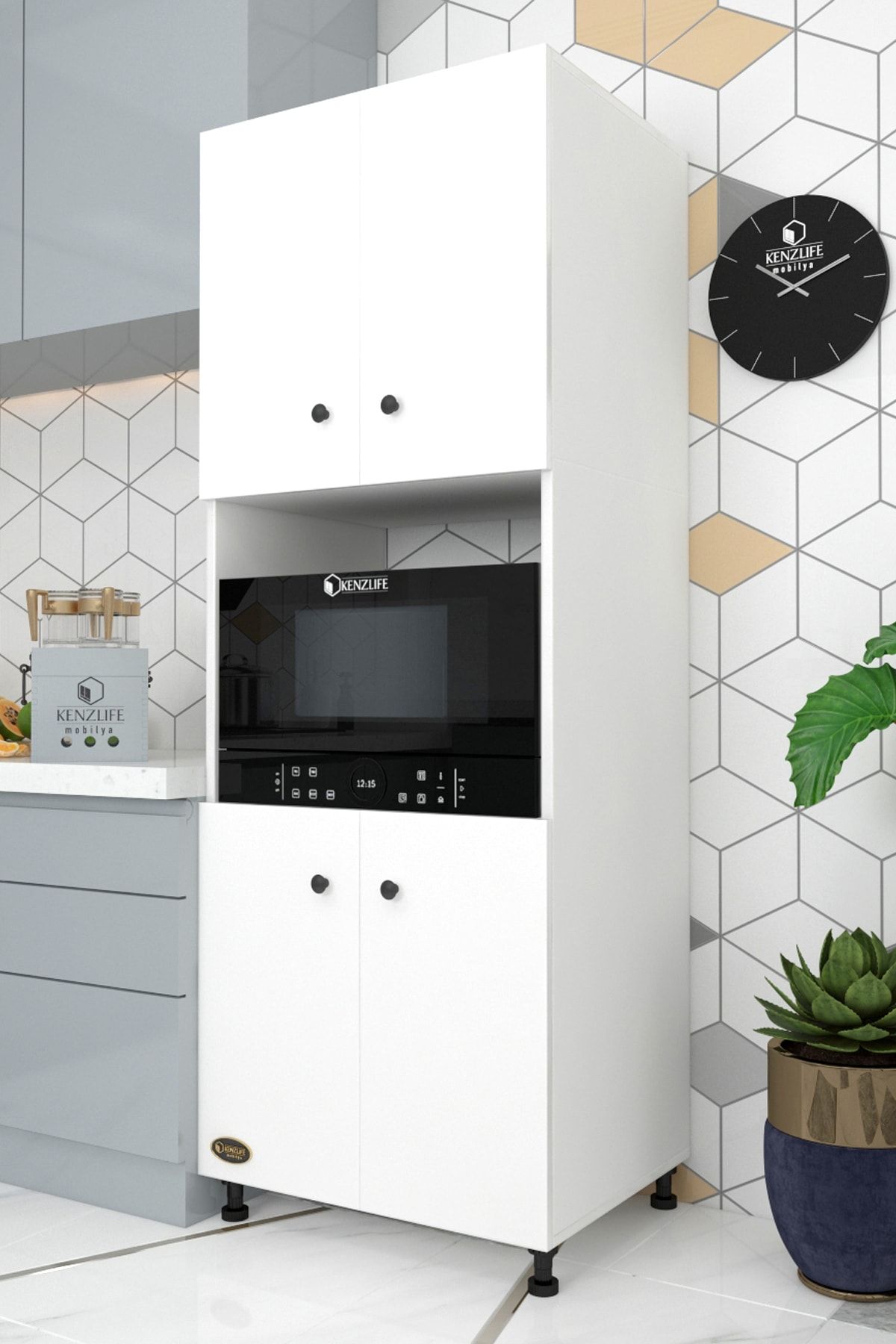 Kenzlife Fırın Dolabı Cahide Byz 180*65*50 Mutfak Xlarge Kiler Ofis