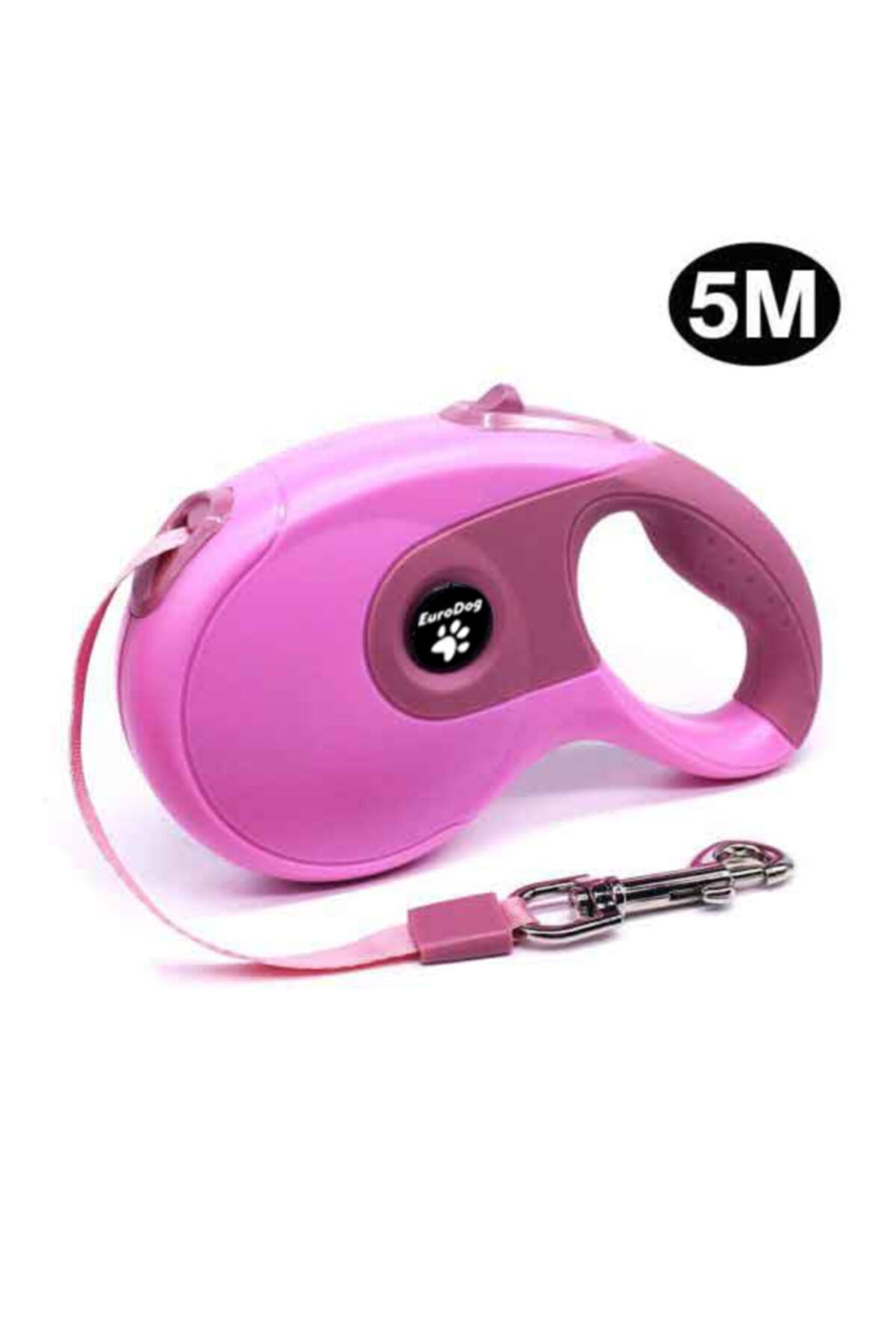 HİLALSHOP Eurodog Otomatik Şerit Köpek Gezdirme Tasması 5 Mt Pempe
