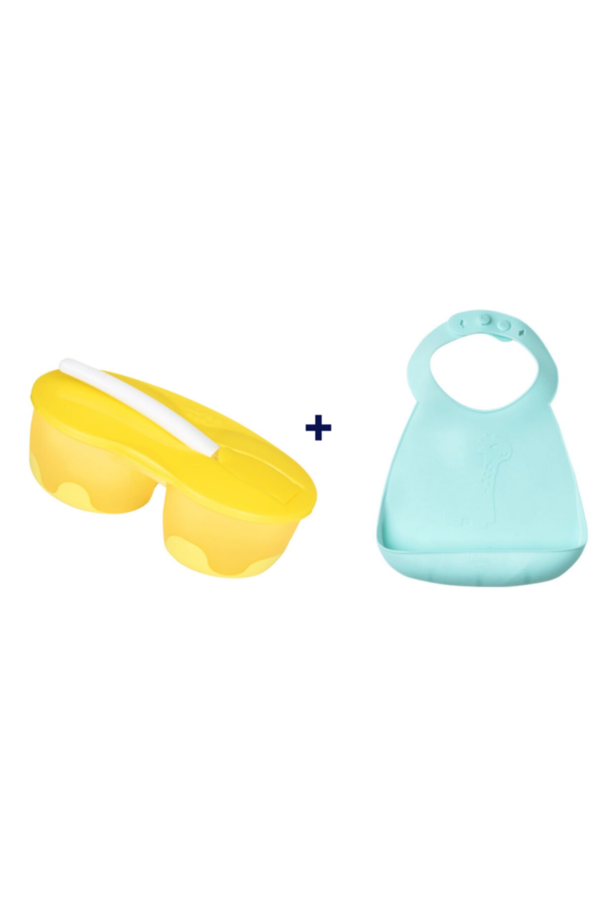 Wee Baby Beslenme Seti(silikon Önlük+mama Kabı)