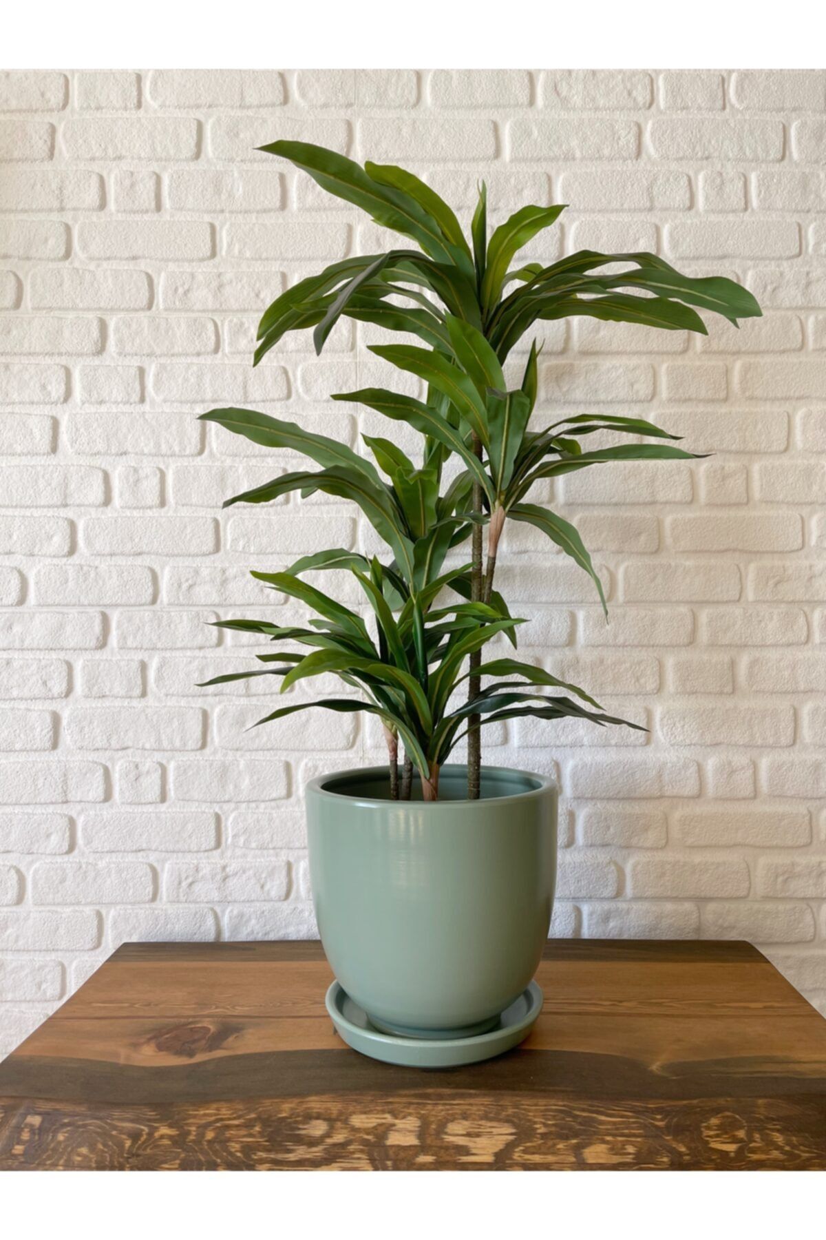 odka Saksı Tabaklı 30 cm Mint Renk