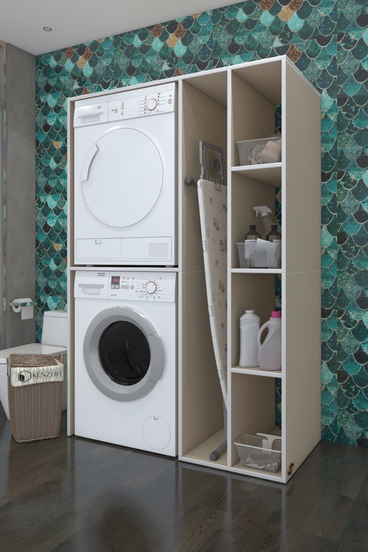 Kenzlife Çamaşır-kurutma Makinesi Dolabı Alyusha Okr 180*120*60 Banyo